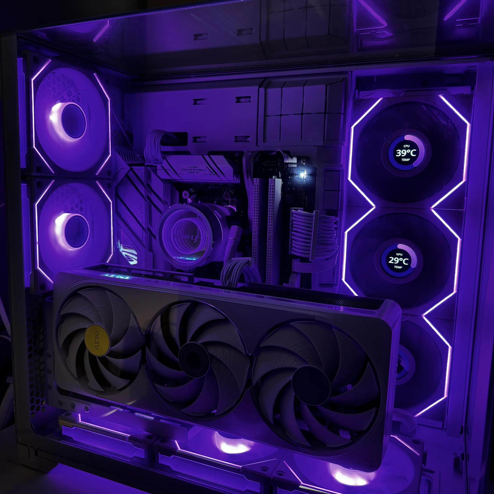 White RGB Lian Li Infinity Glass PC | 1440p High | Ryzen 7 9800X3D | 32GB RAM | 2 TB SSD | 5070 Ti
