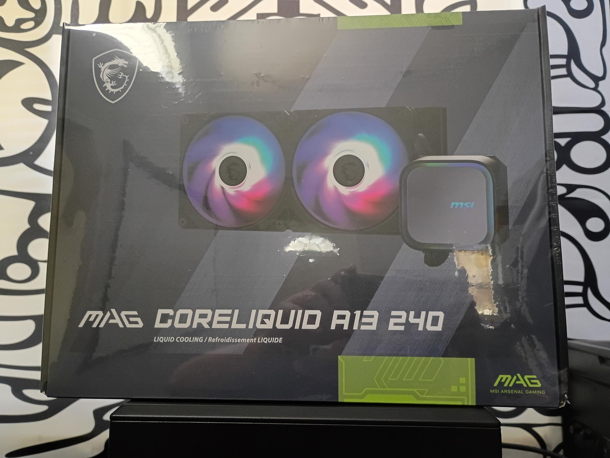 MSI MAG Coreliquid A13 240 Black - AIO ARGB Liquid Cooling - 240mm Radiator