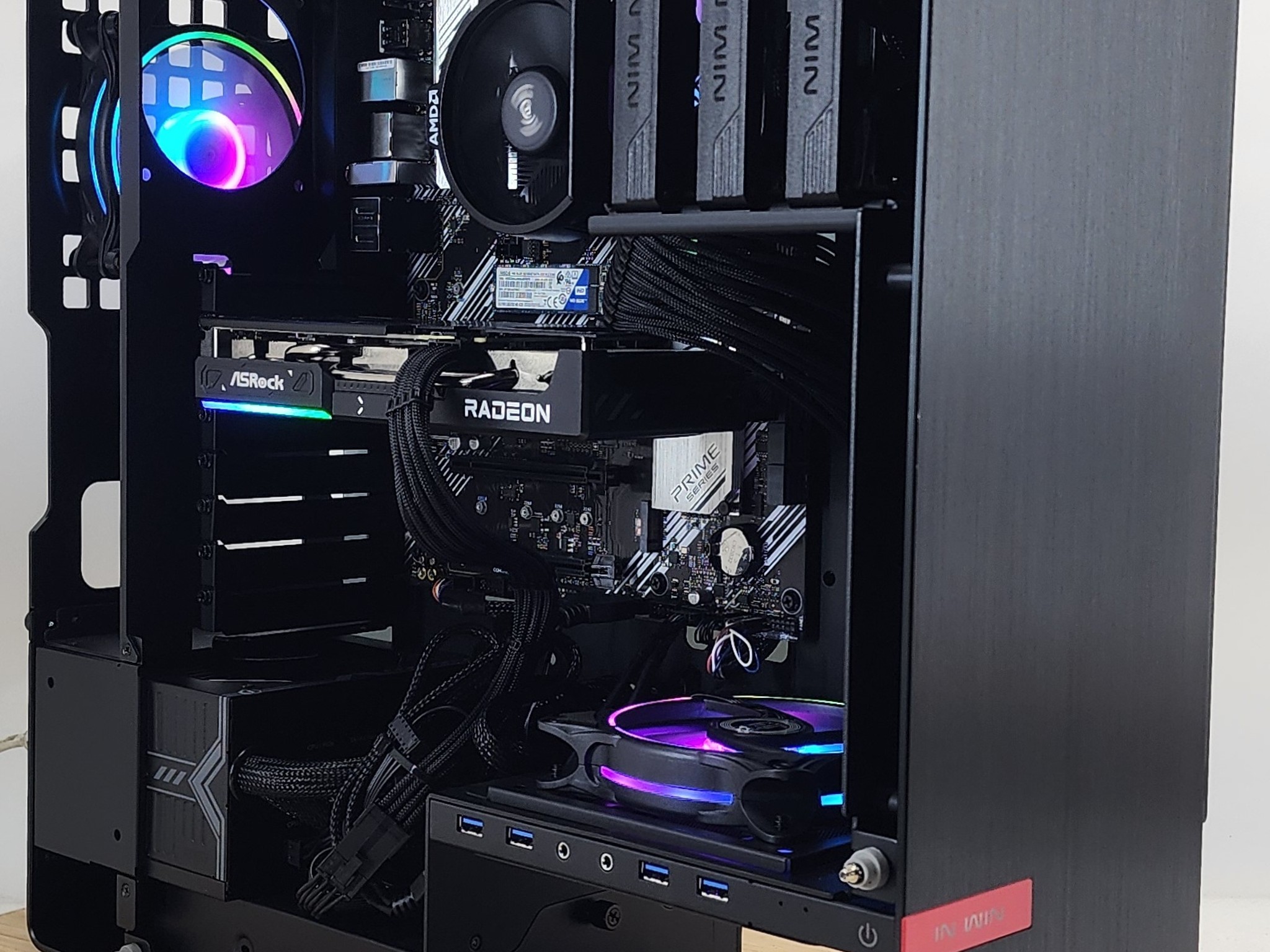 Gaming PC Ryzen 5 5500 16GB RAM 500GB SSD RX 9060 8GB Windows 11 Computer