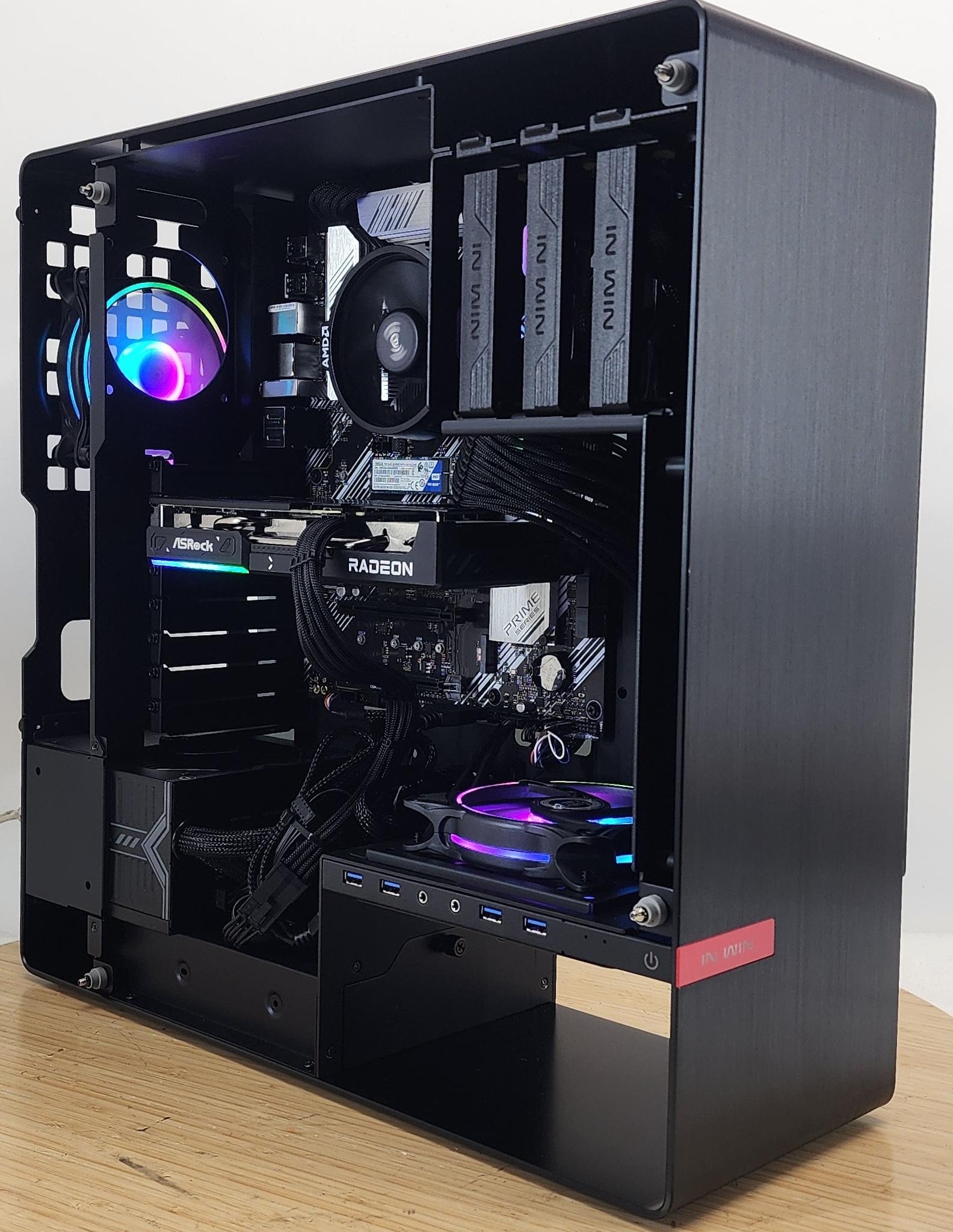 Gaming PC Ryzen 5 5500 16GB RAM 500GB SSD RX 9060 8GB Windows 11 Computer
