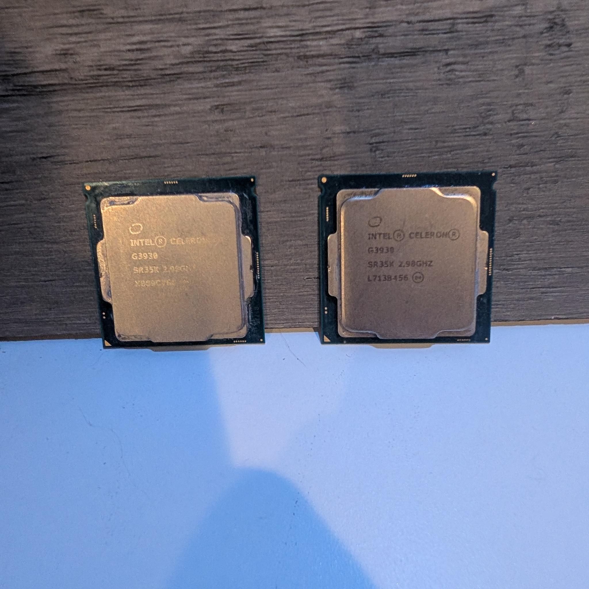 LOT OF 2 Celuron g3930s