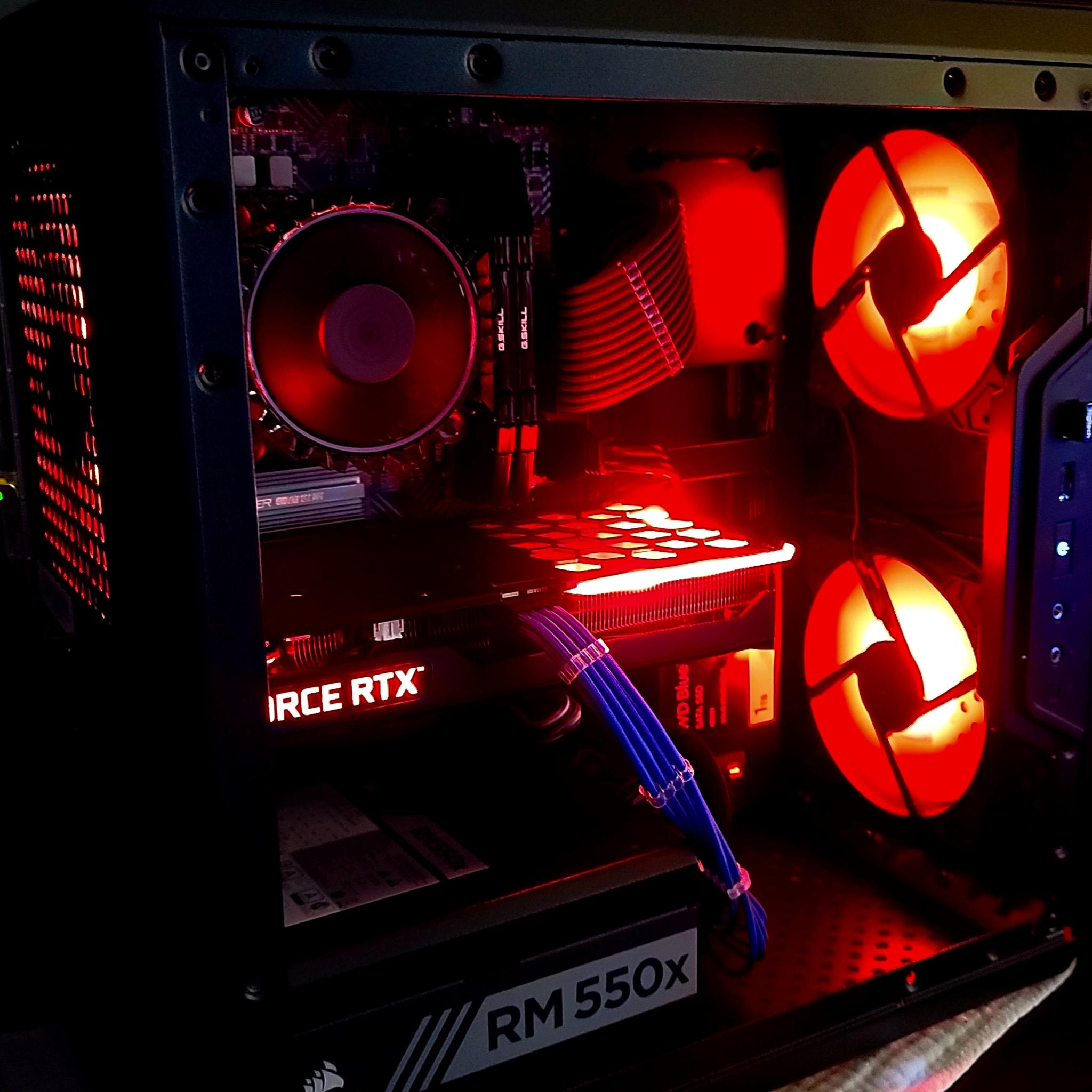 Dark Mist II-i3 12100F, RTX 3060TI, 1.25 Tb SSDs, 32Gb DDR4