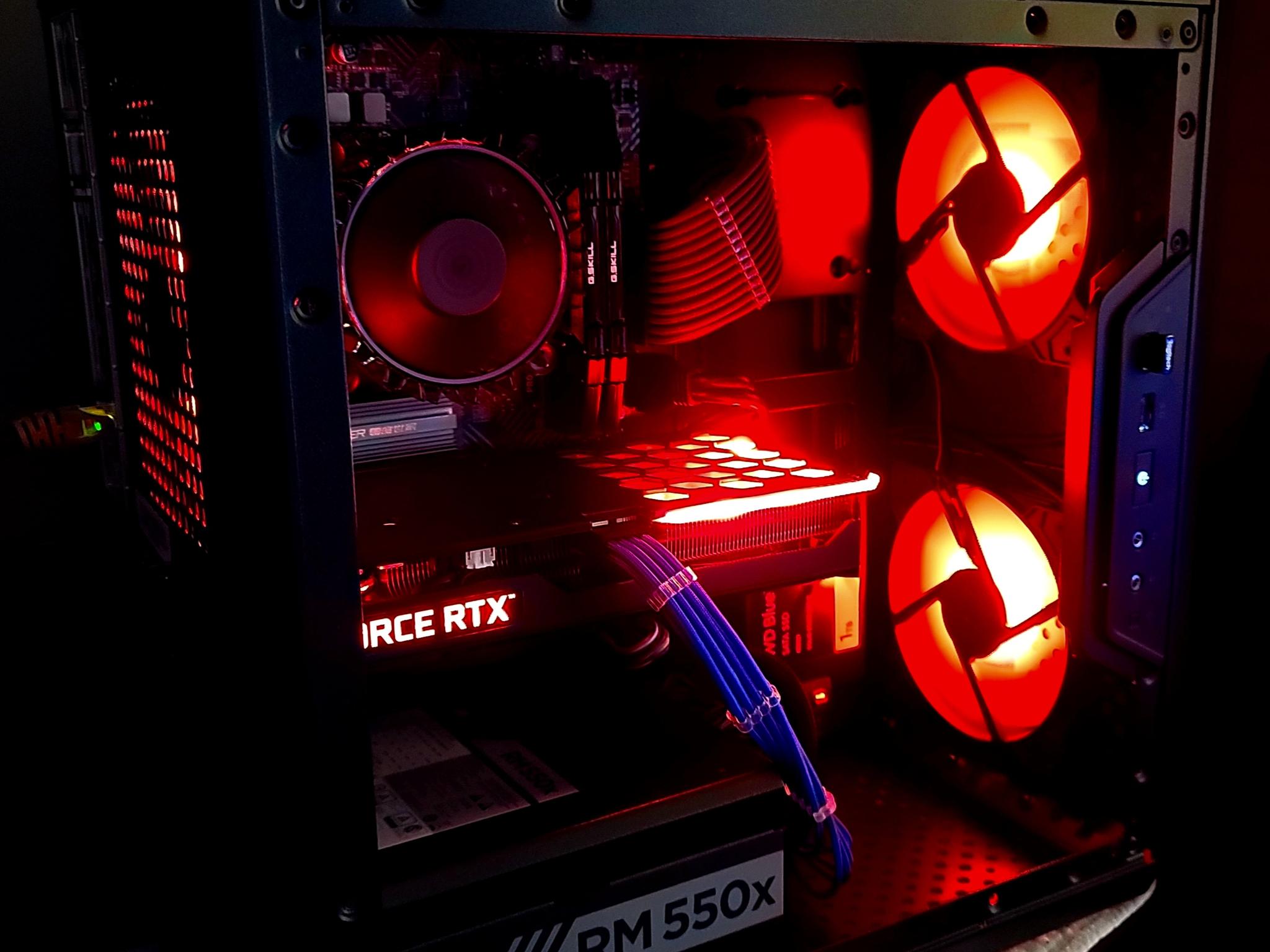 Dark Mist II-i3 12100F, RTX 3060TI, 1.25 Tb SSDs, 32Gb DDR4
