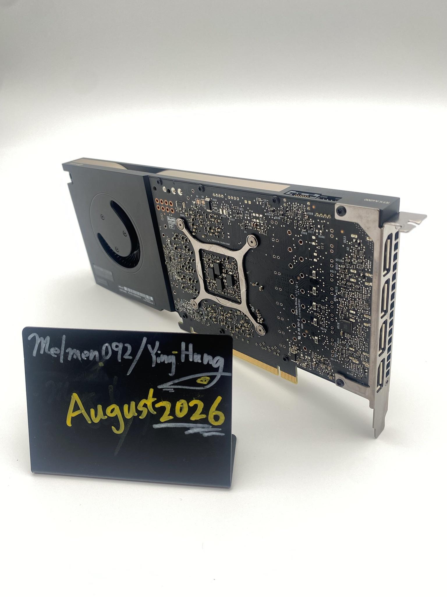 PNY NVIDIA RTX A4000 16GB GDDR6 PCIe x16 DisplayPort CUDA Multi-Monitor
