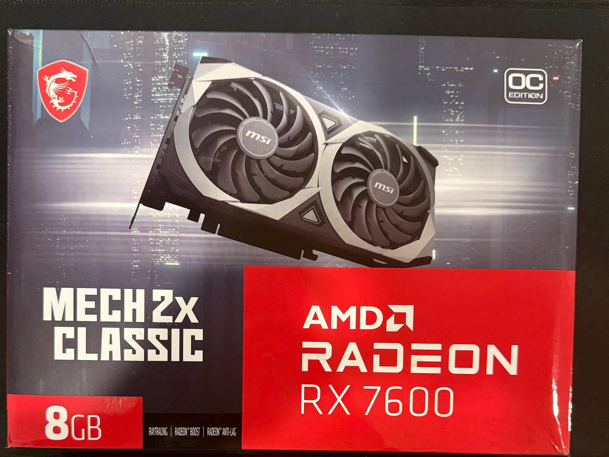 MSI Radeon RX 7600 MECH 2X CLASSIC 8G OC