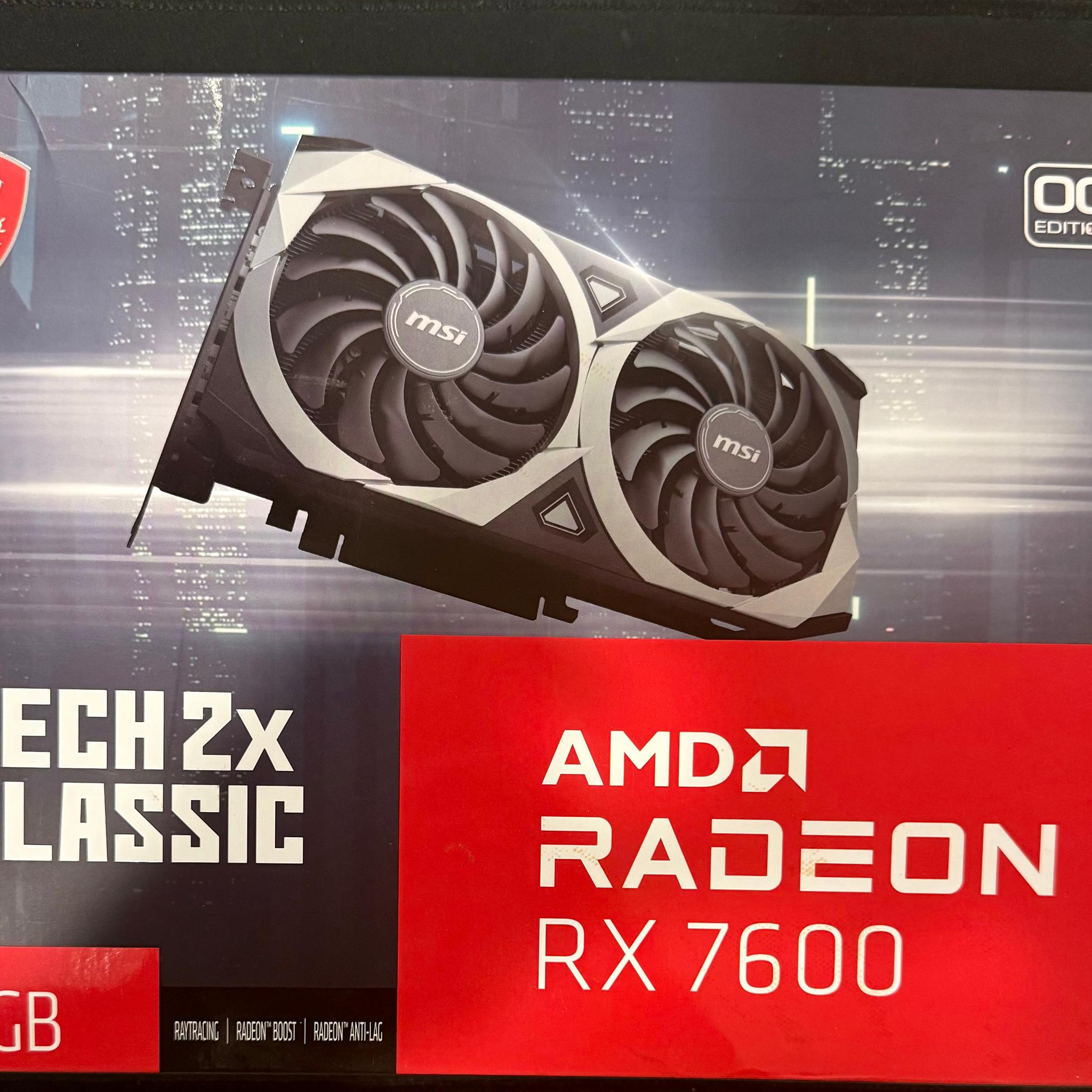 MSI Radeon RX 7600 MECH 2X CLASSIC 8G OC