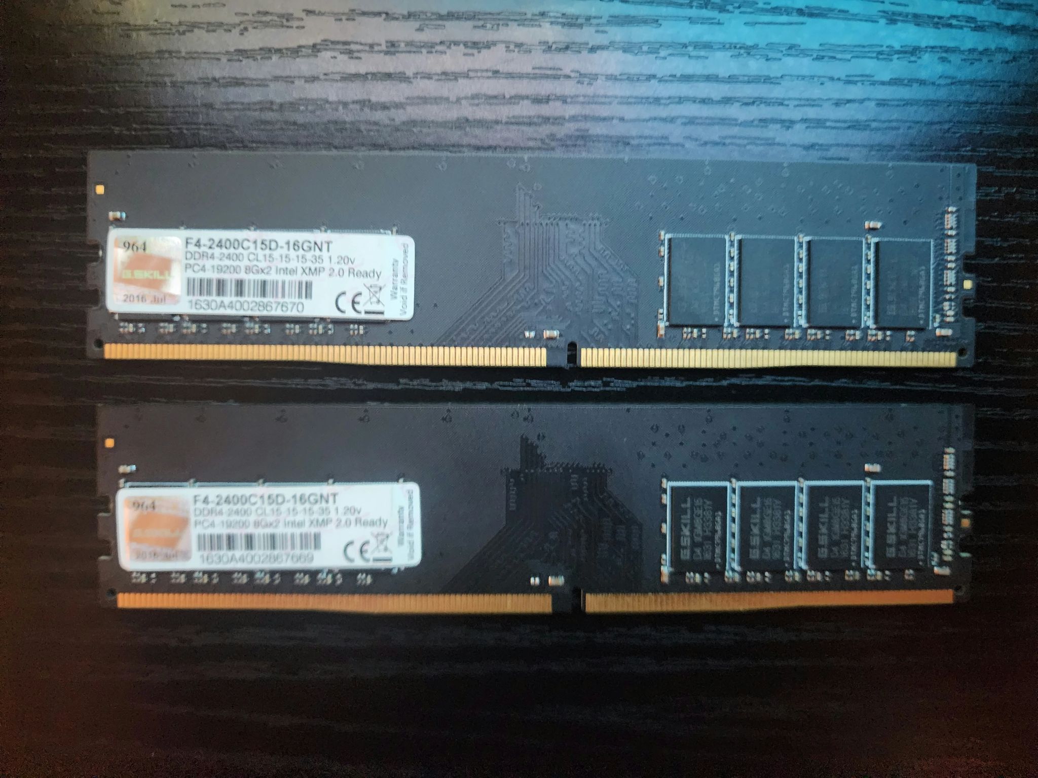 G.SKILL DDR4 16GB 2400MHz (2x8)