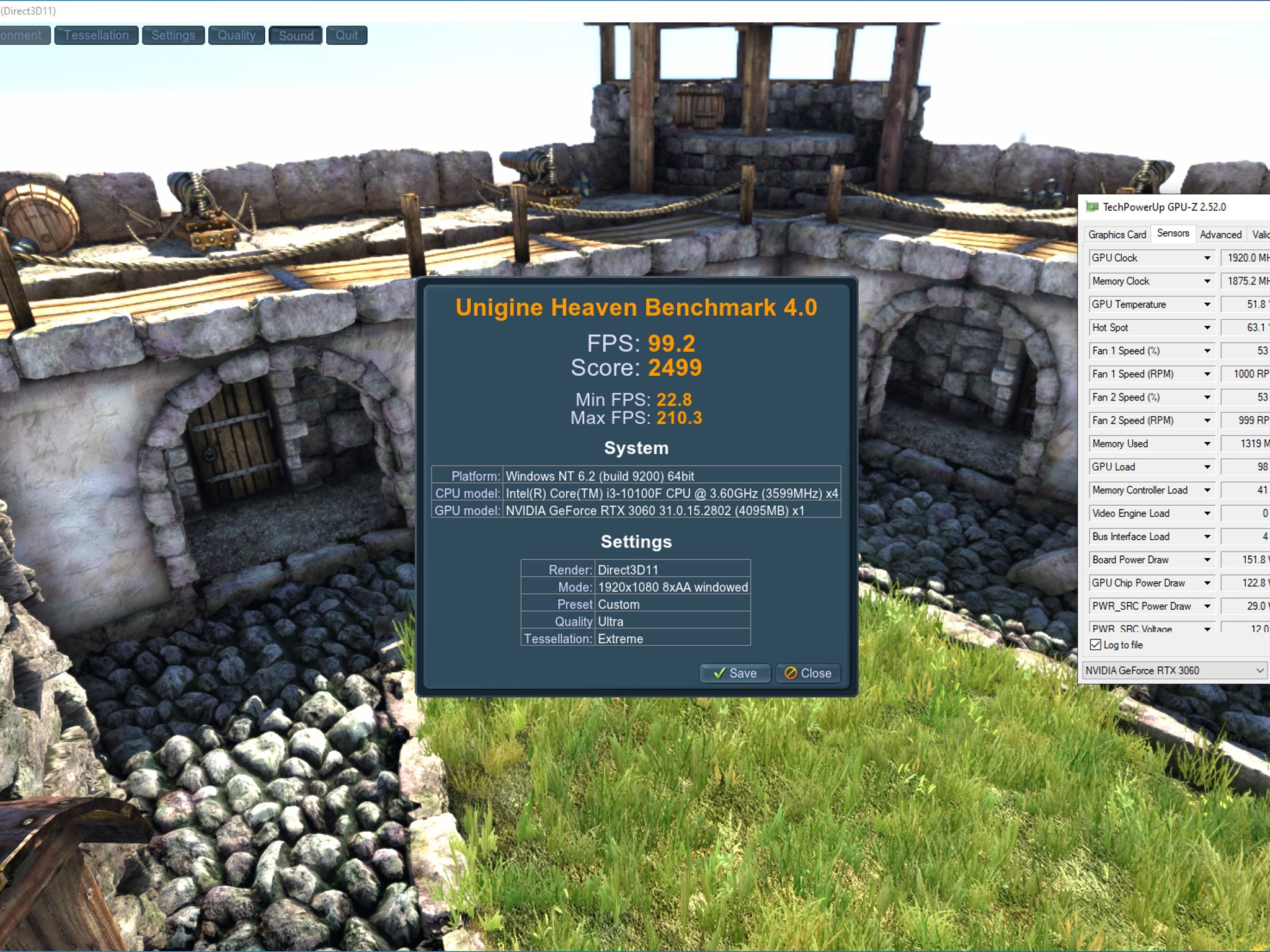 ASUS ROG Strix GeForce RTX 3060 OC Edition 12GB GDDR6 LHR, Used, with original box