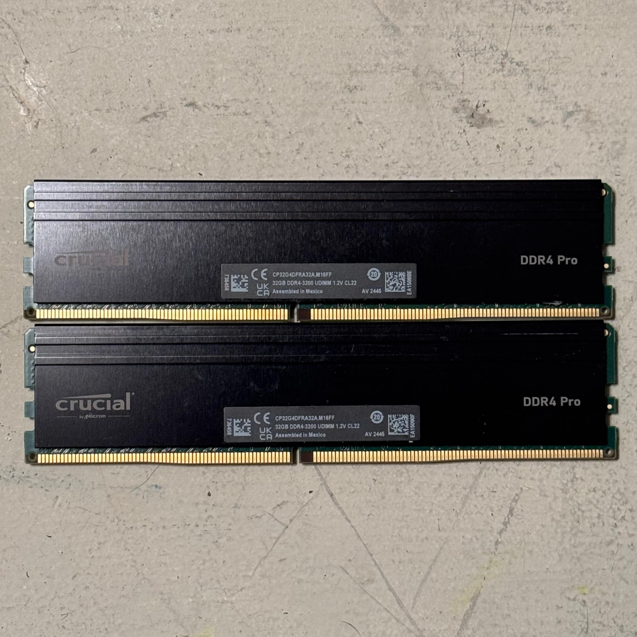 64GB DDR4-3200 Ram - Crucial Pro
