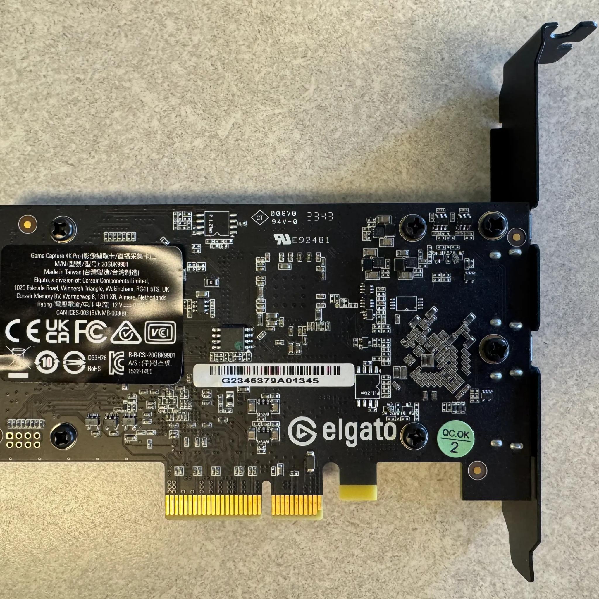 Elgato 4k Pro 8K60 passthrough (4k60 capture) HDMI 2.1 PCIe Capture Card