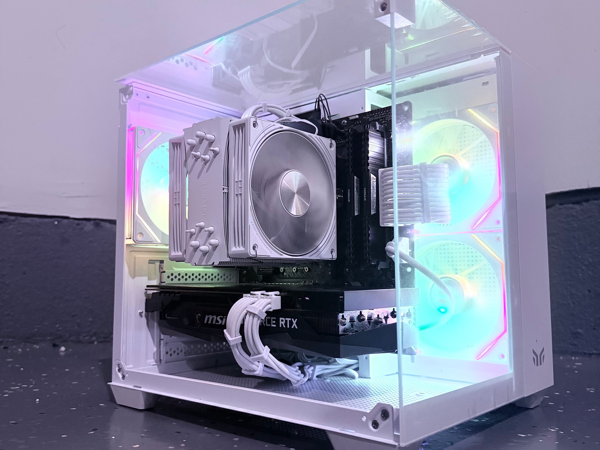 🌈"Glacial Frost"❄️ | 1440p Gaming | RTX 3060 Ti | iRyzen 7 3800X | 32GB Ram | 1TB SSD | Free Ship