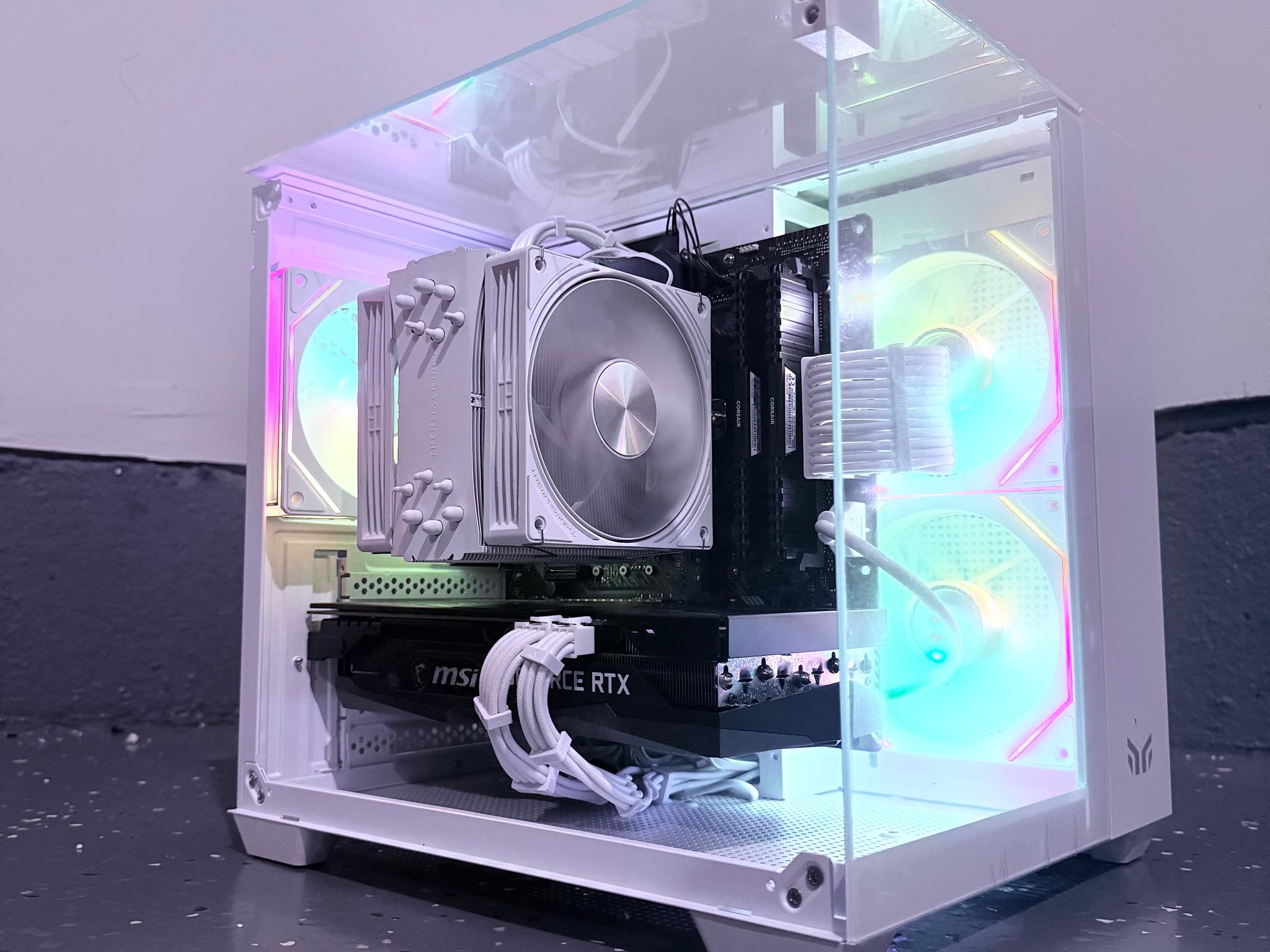 🌈"Glacial Frost"❄️ | 1440p Gaming | RTX 3060 Ti | Ryzen 7 3800X | 32GB Ram | 1TB SSD | Free Ship