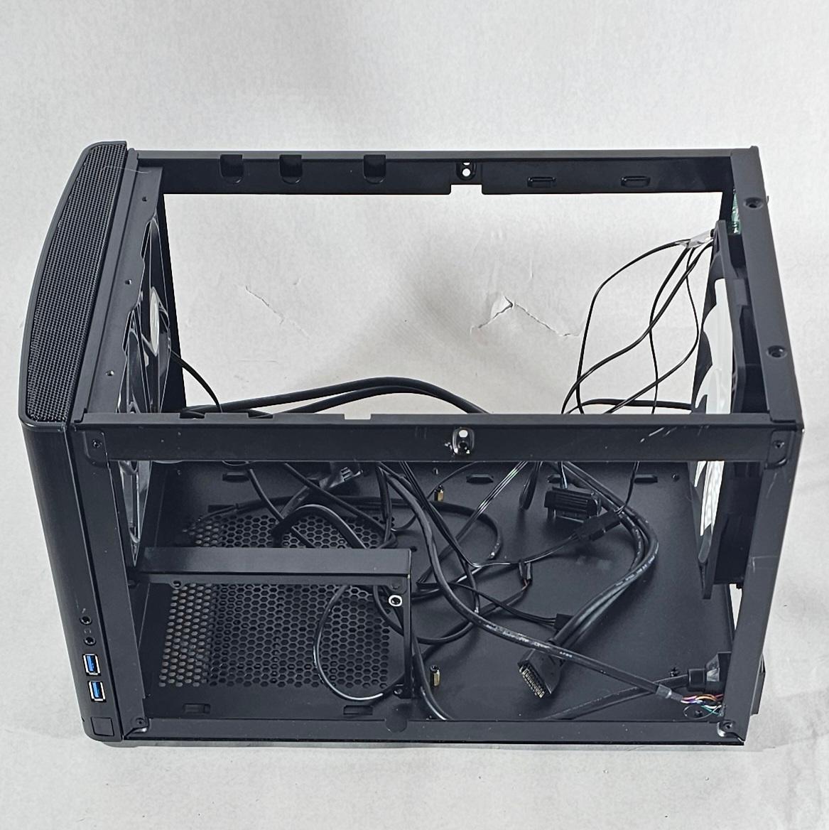 Black ITX PC Case w/ 3 Fans