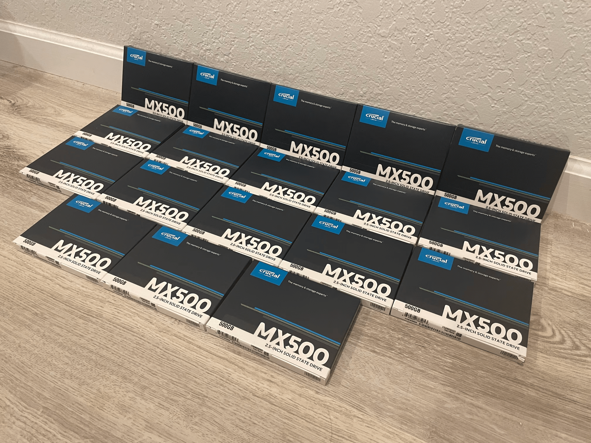 Crucial MX500 500 GB 2.5" SSD, 2qty