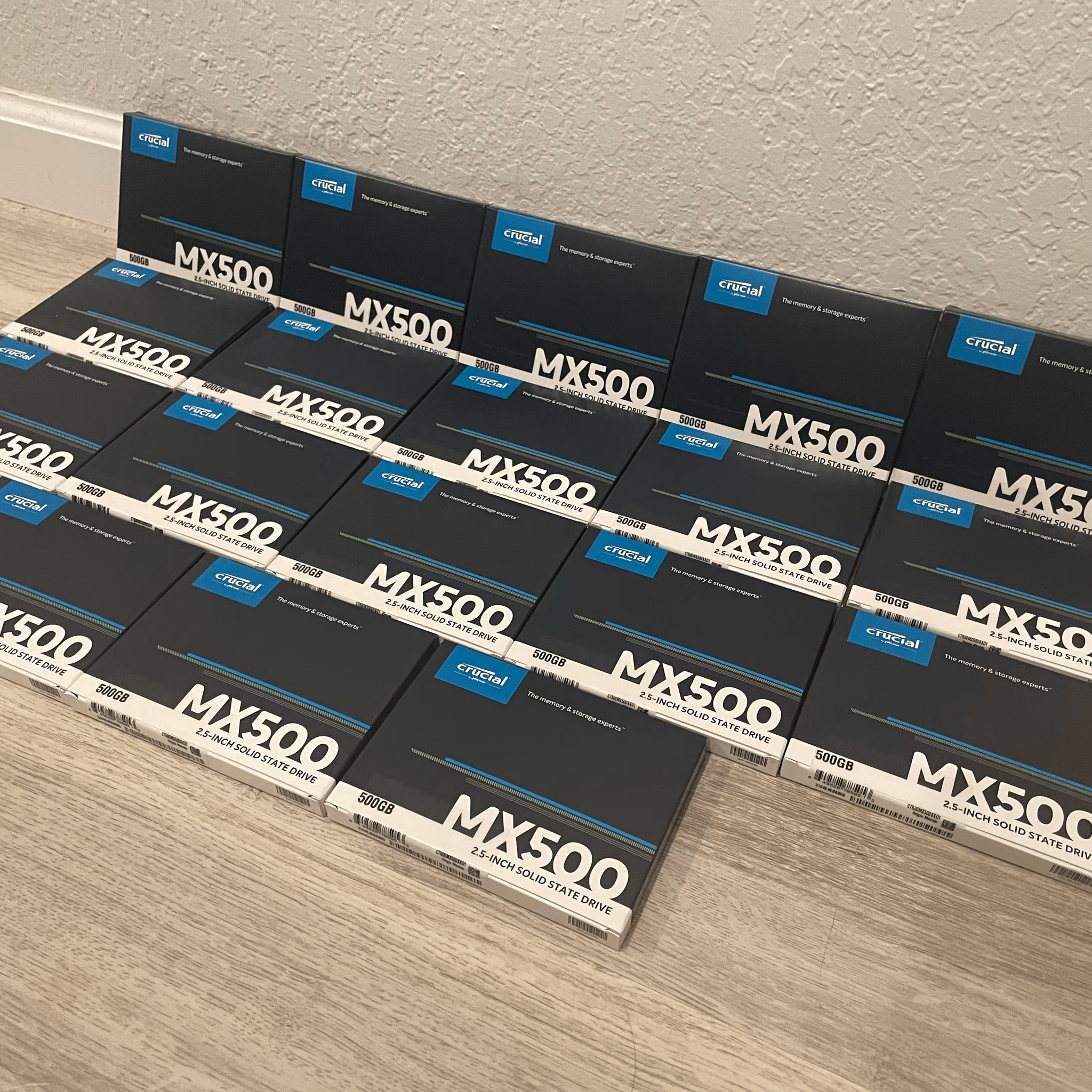 Crucial MX500 500 GB 2.5" SSD, 2qty