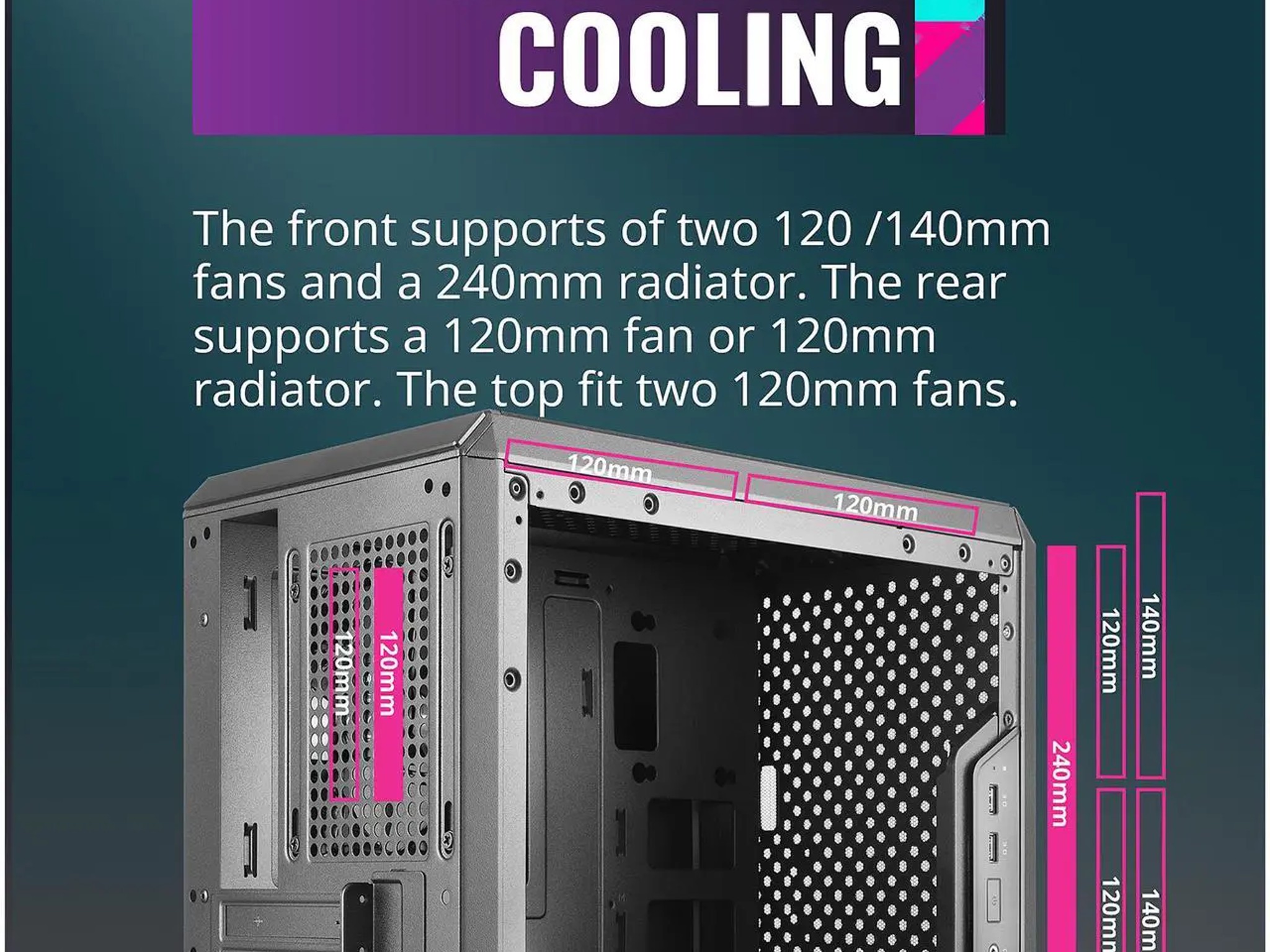 New Cooler Master Q300L Mini Tower Case Black