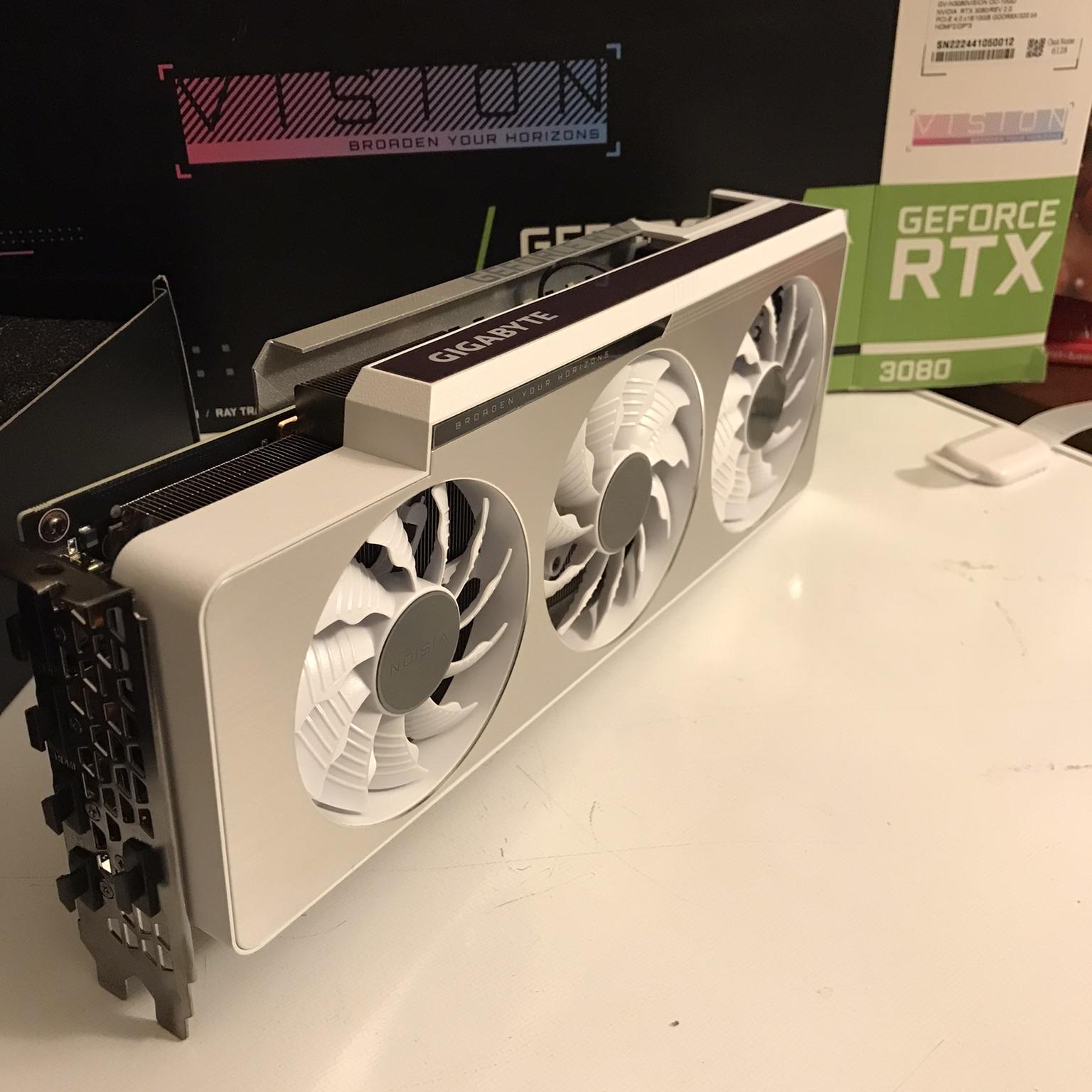 GIGABYTE GeForce RTX 3080 VISION OC 10GB GDDR6X V2 LHR Graphics