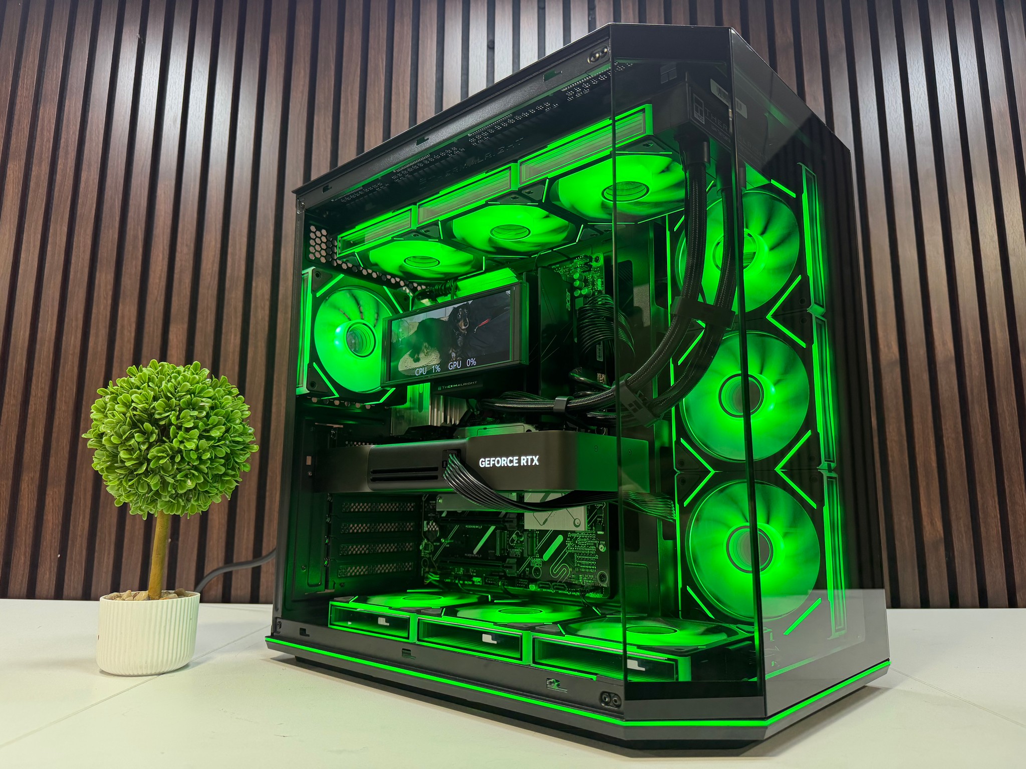 RTX 5090 | Ryzen 9950X3D | 64GB DDR5 | 2TB M.2 | 1200 Watt Gold PSU | LCD AIO