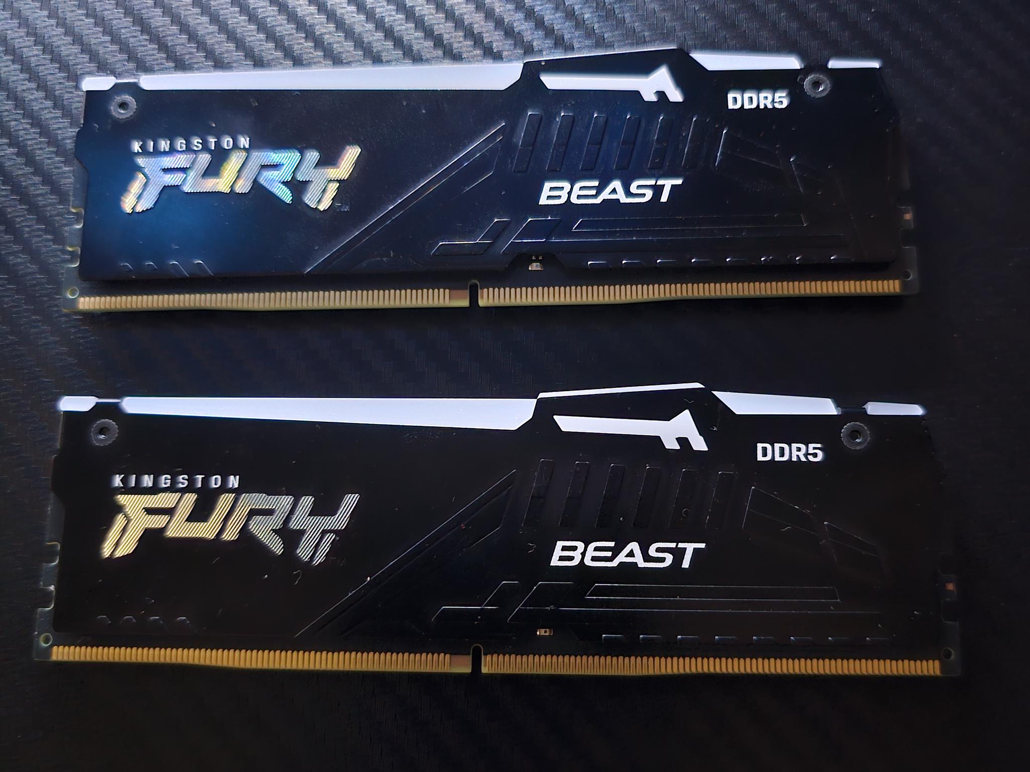 Kingston FURY Beast | RGB 16GB (2 x 8GB) | (DDR5-5200) | DIMM Memory | XMP