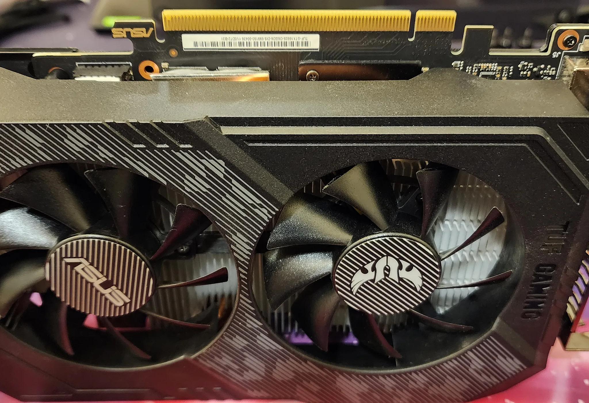 For Sale Used Asus Tuff Nvidia 1660 Super 6 GB