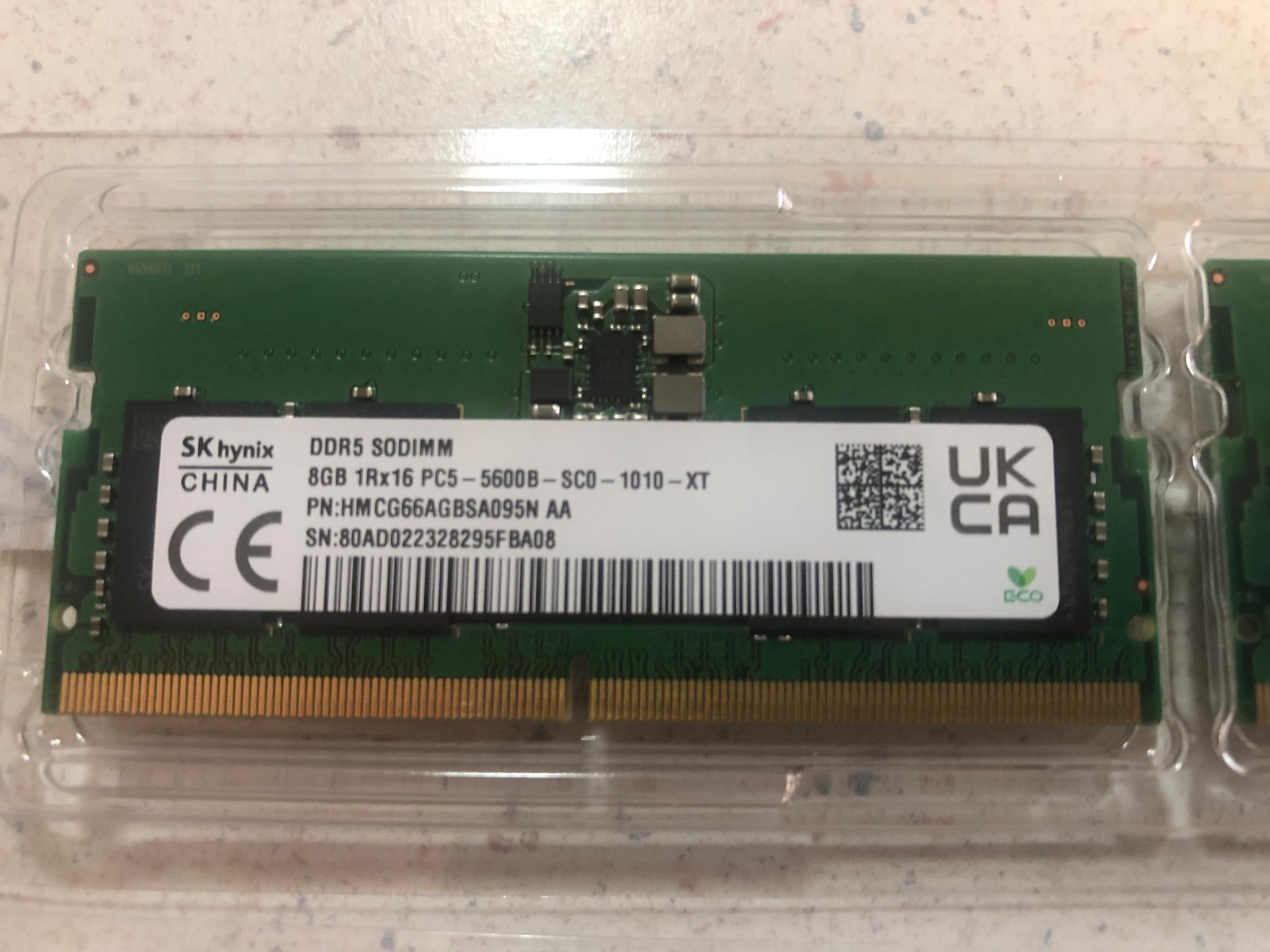 SK Hynix 2x8Gb DDR5 5600 Mhz SODIMM