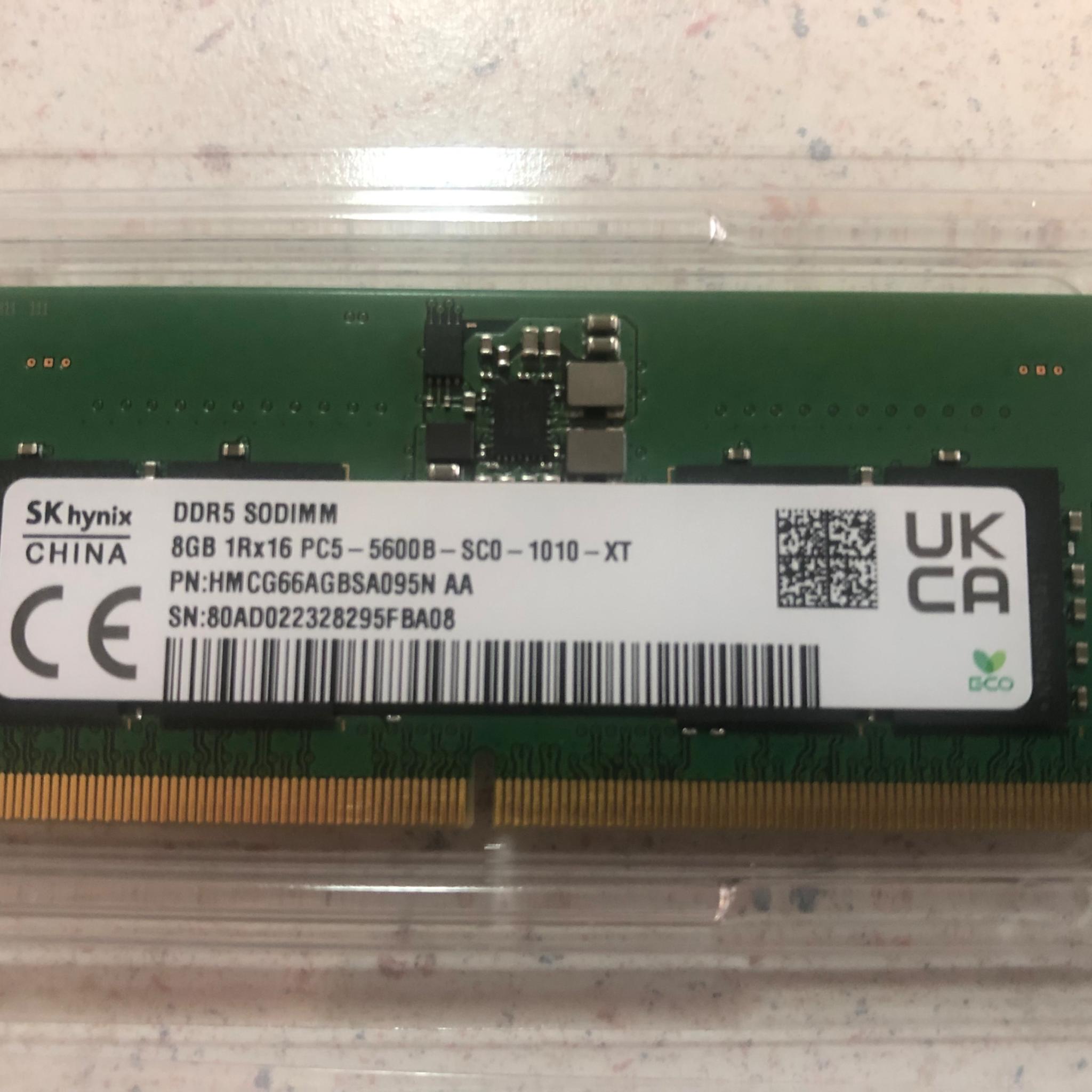 SK Hynix 2x8Gb DDR5 5600 Mhz SODIMM