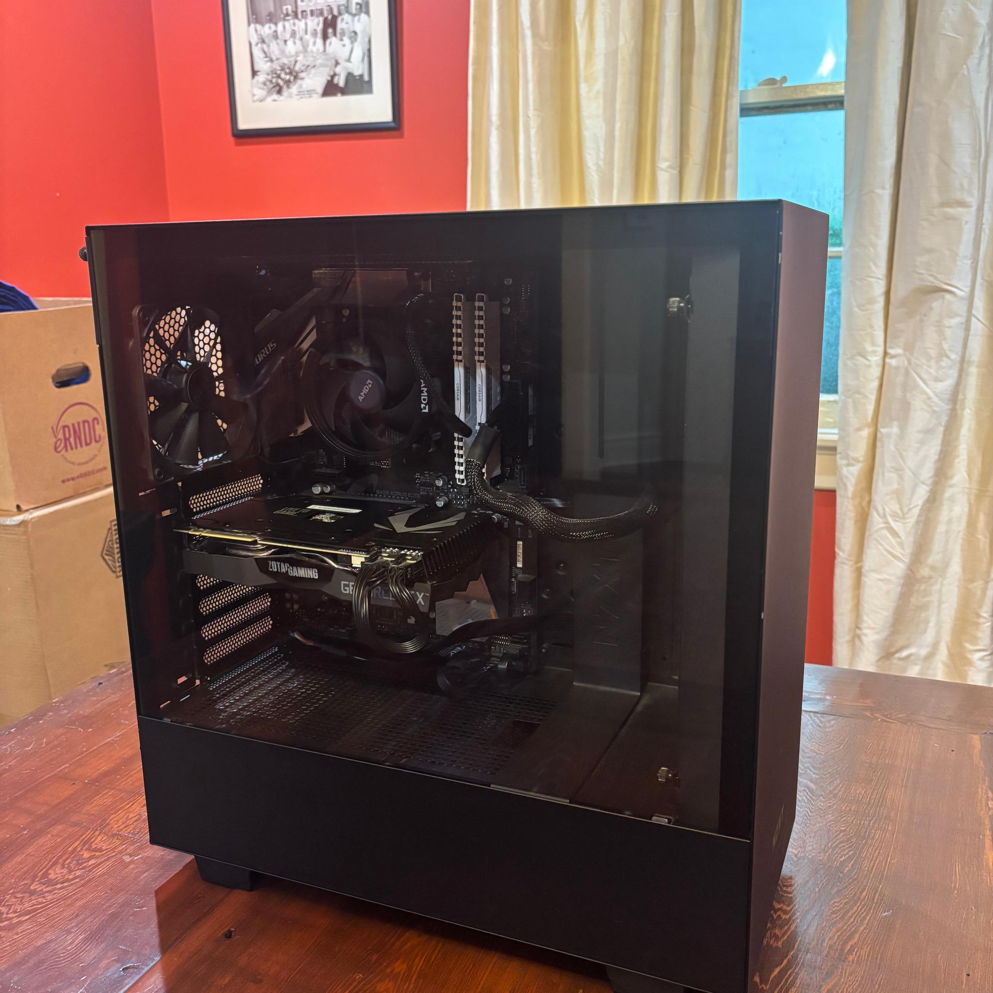 Ryzen 5 3500 | Nvidia RTX 2070 Super | Black NZXT Case | Over 1TB SSD Storage