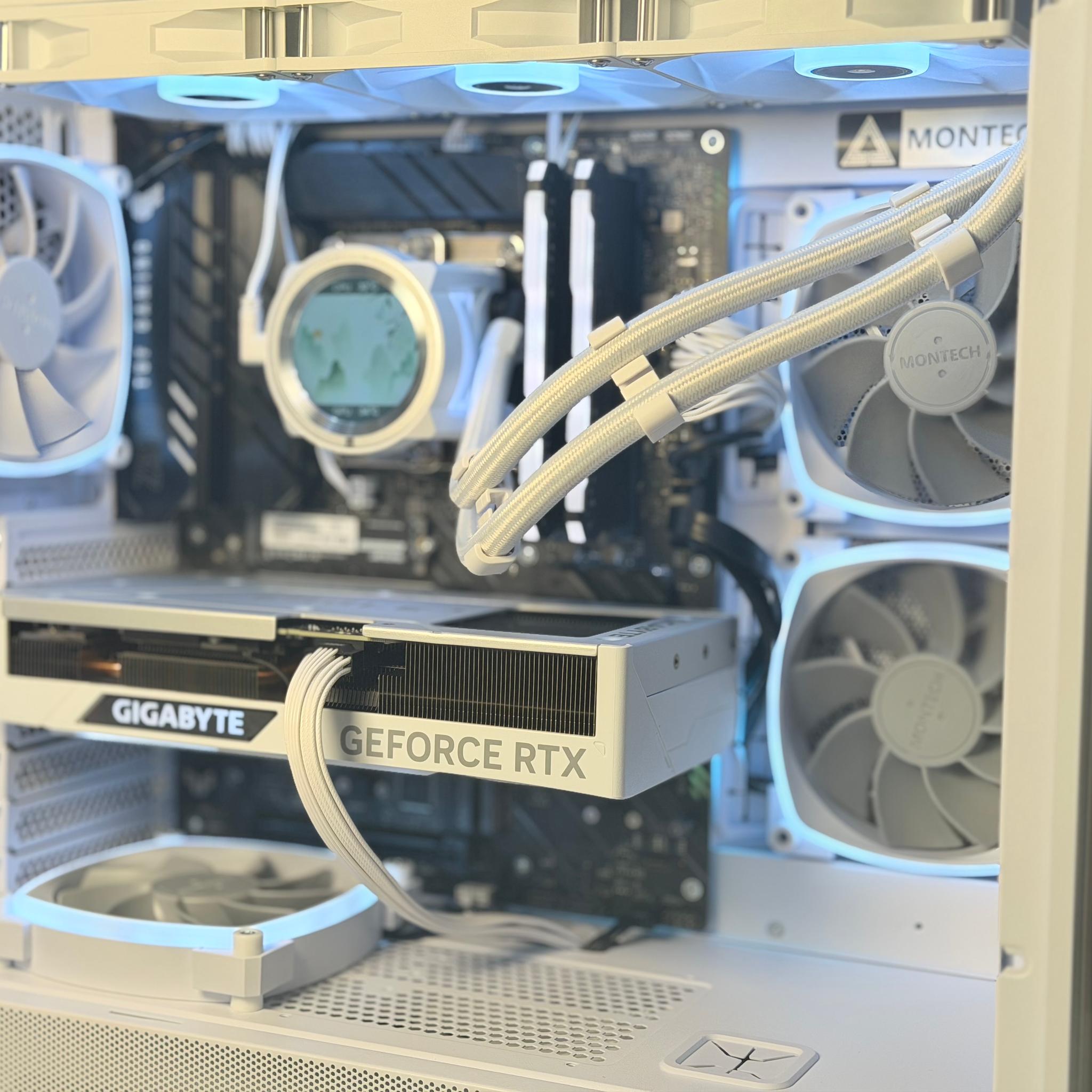 🤍❄️ Snow Day | i9-12900K | RTX 4070 Super | 32GB DDR4 | 2TB Gen4 | 360mm LCD AIO ❄️🤍