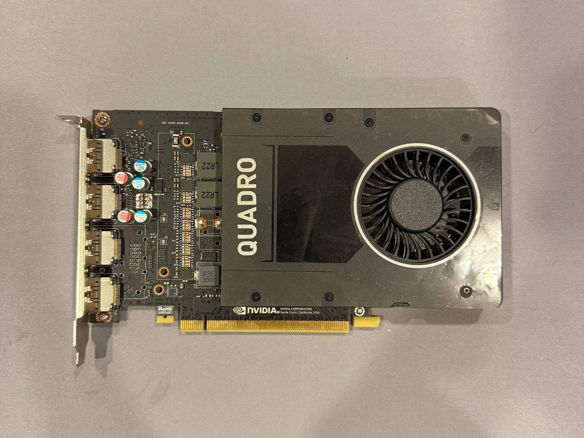 Tested PNY NVIDIA Quadro P2200 5GB GDDR5X 4x DisplayPort GPU Graphics Card