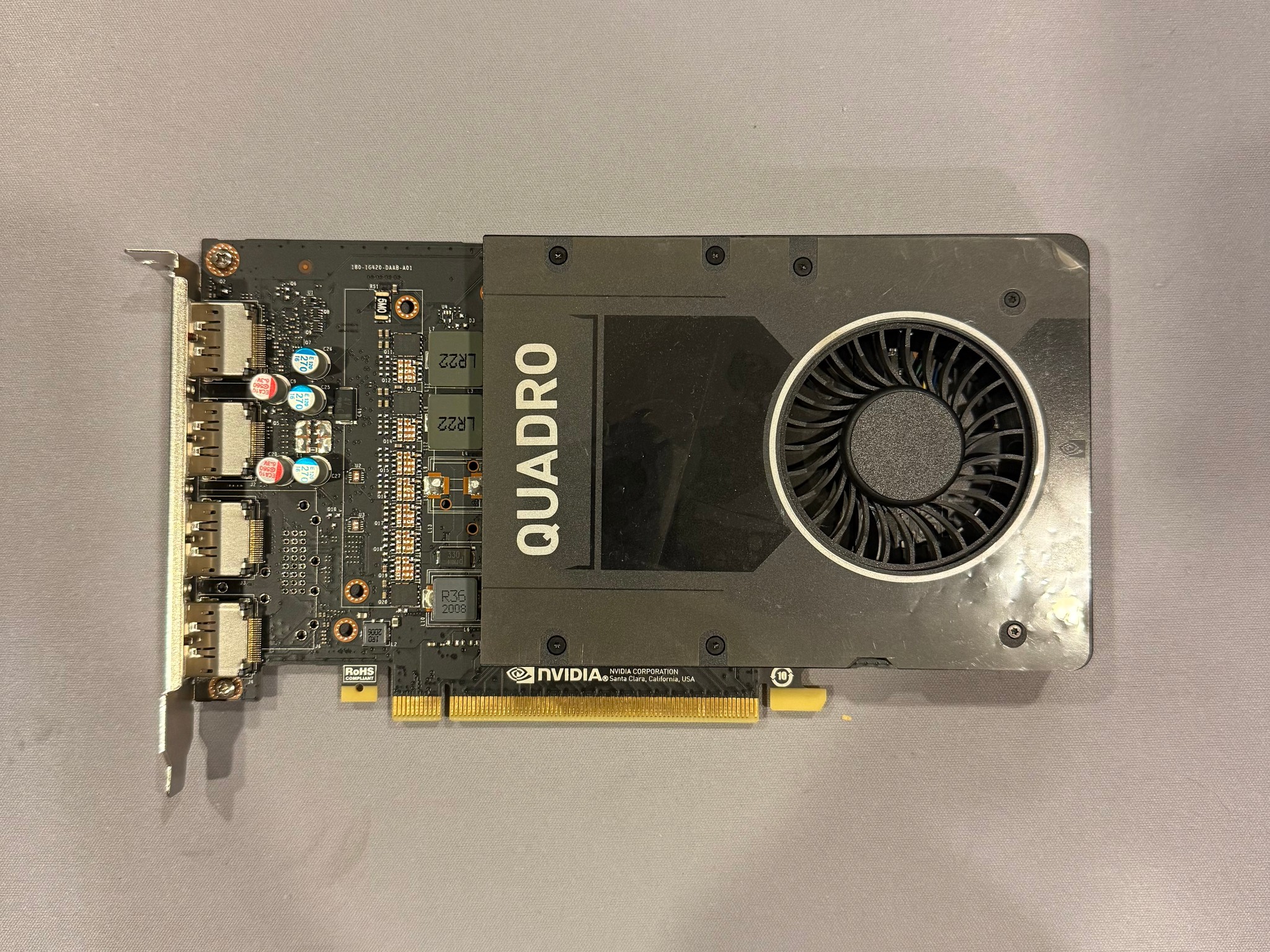 Tested PNY NVIDIA Quadro P2200 5GB GDDR5X 4x DisplayPort GPU Graphics Card