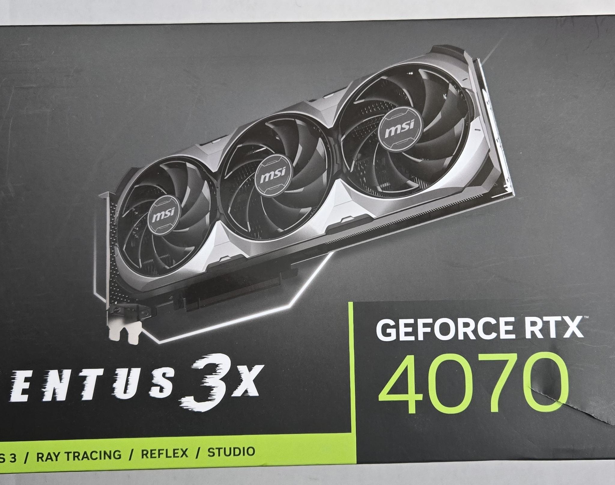 MSI GeForce RTX 4070 VENTUS 3X 12G OC