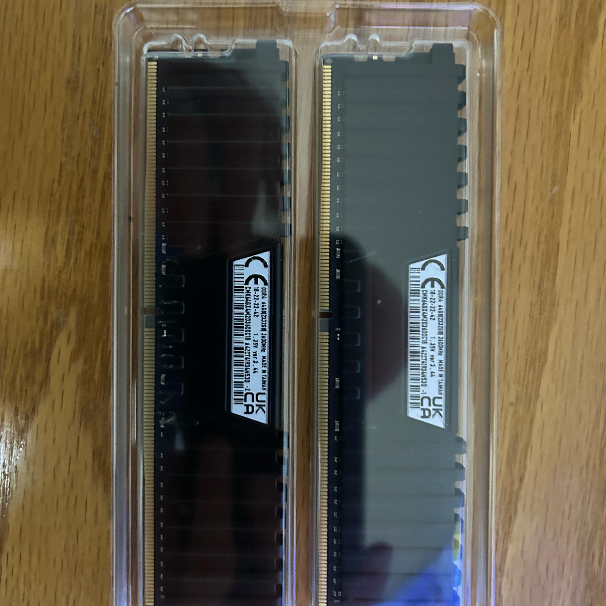 Corsair Vengeance LPX 64GB (2x32GB) DDR4 3600MHz CL18 - Mint Condition, Tested & Stable
