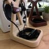 Minimalist Wood PLA IEM Display Stand, Audiophile Earphone Holder (3D Printed)