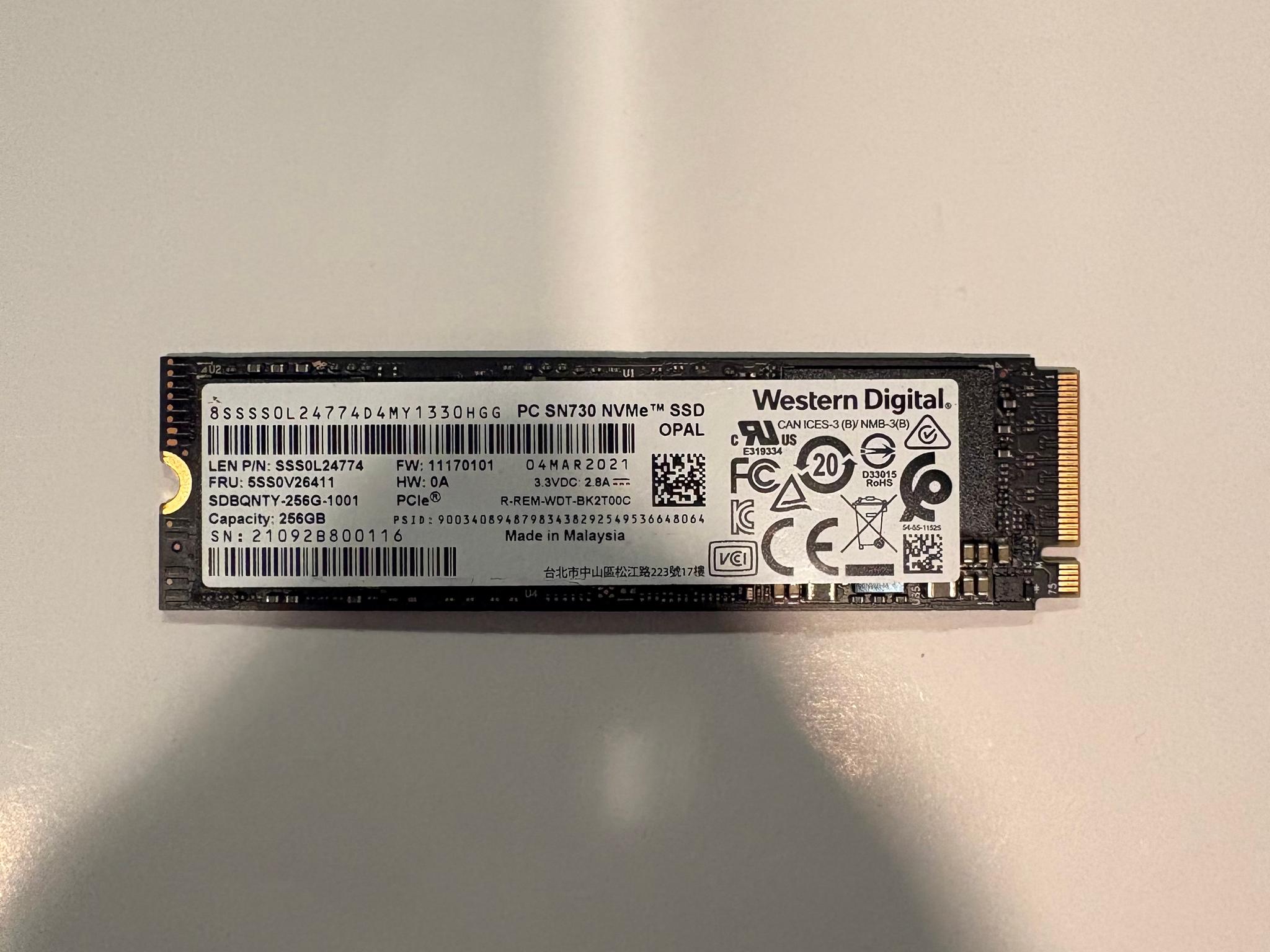Western Digital PC SN730 256GB