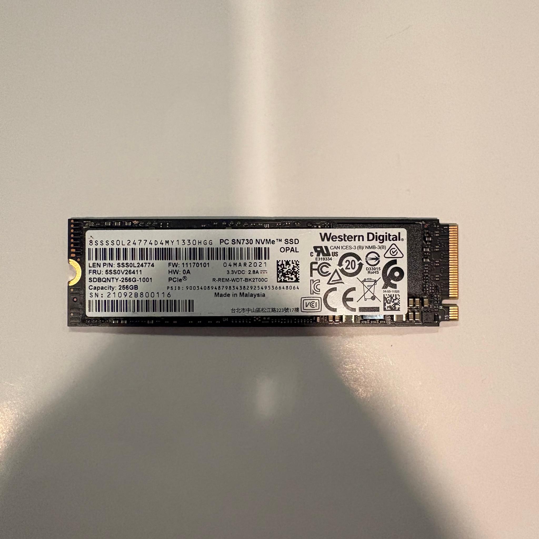 Western Digital PC SN730 256GB