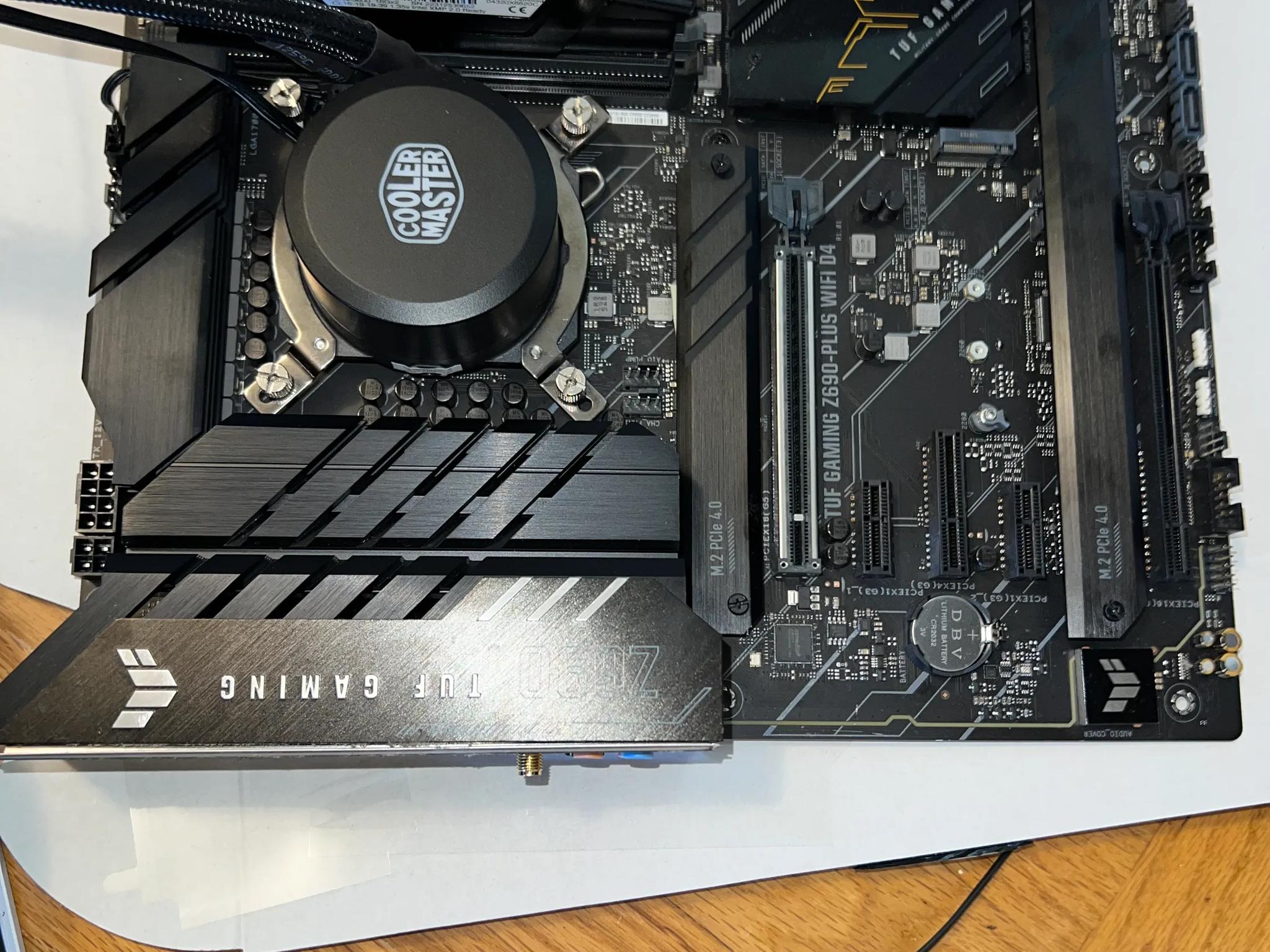 Motherboard, CPU, CPU AIO Cooler, RAM