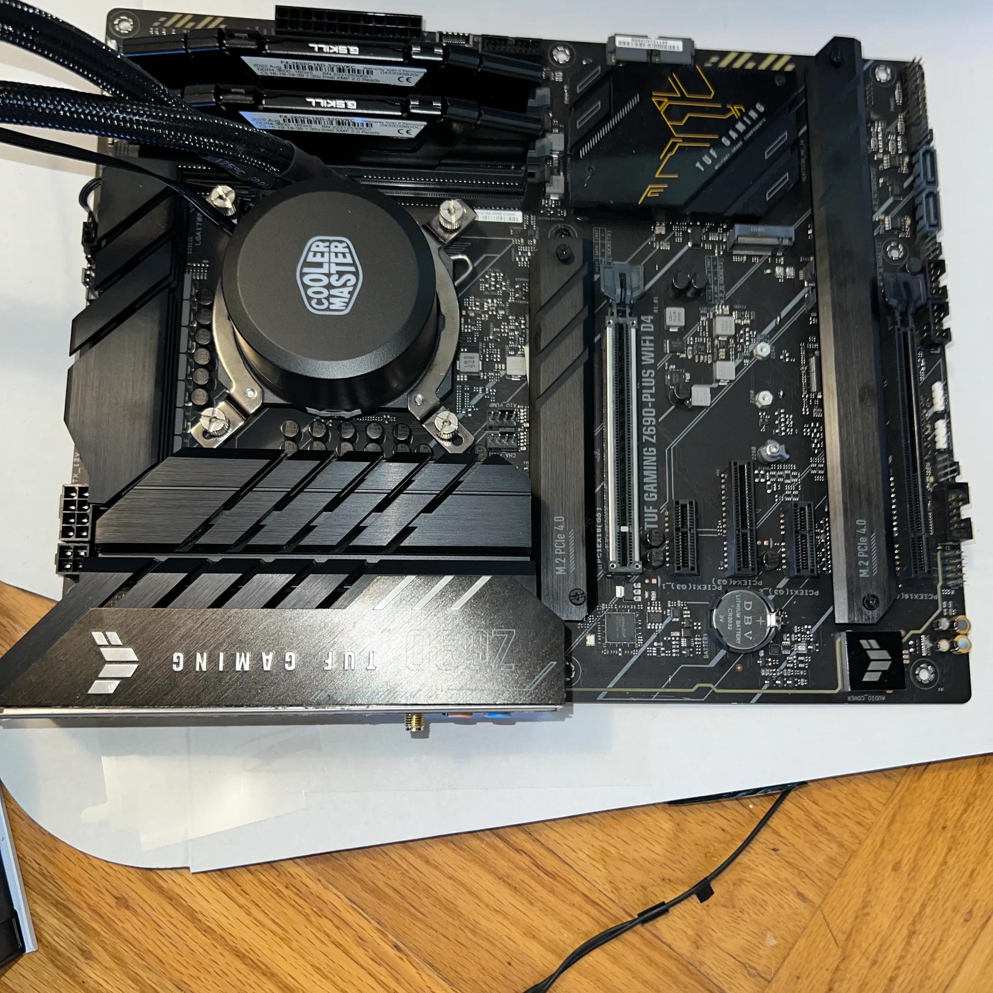 Motherboard, CPU, CPU AIO Cooler, RAM