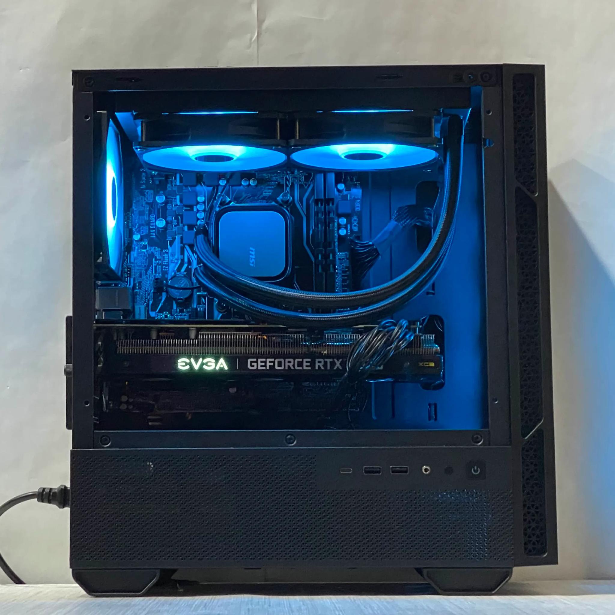 RTX 3070, Ryzen 5 5500, 16GB DDR4, 1TB NVMe SSD, WiFi - Liquid Cooled Gaming PC