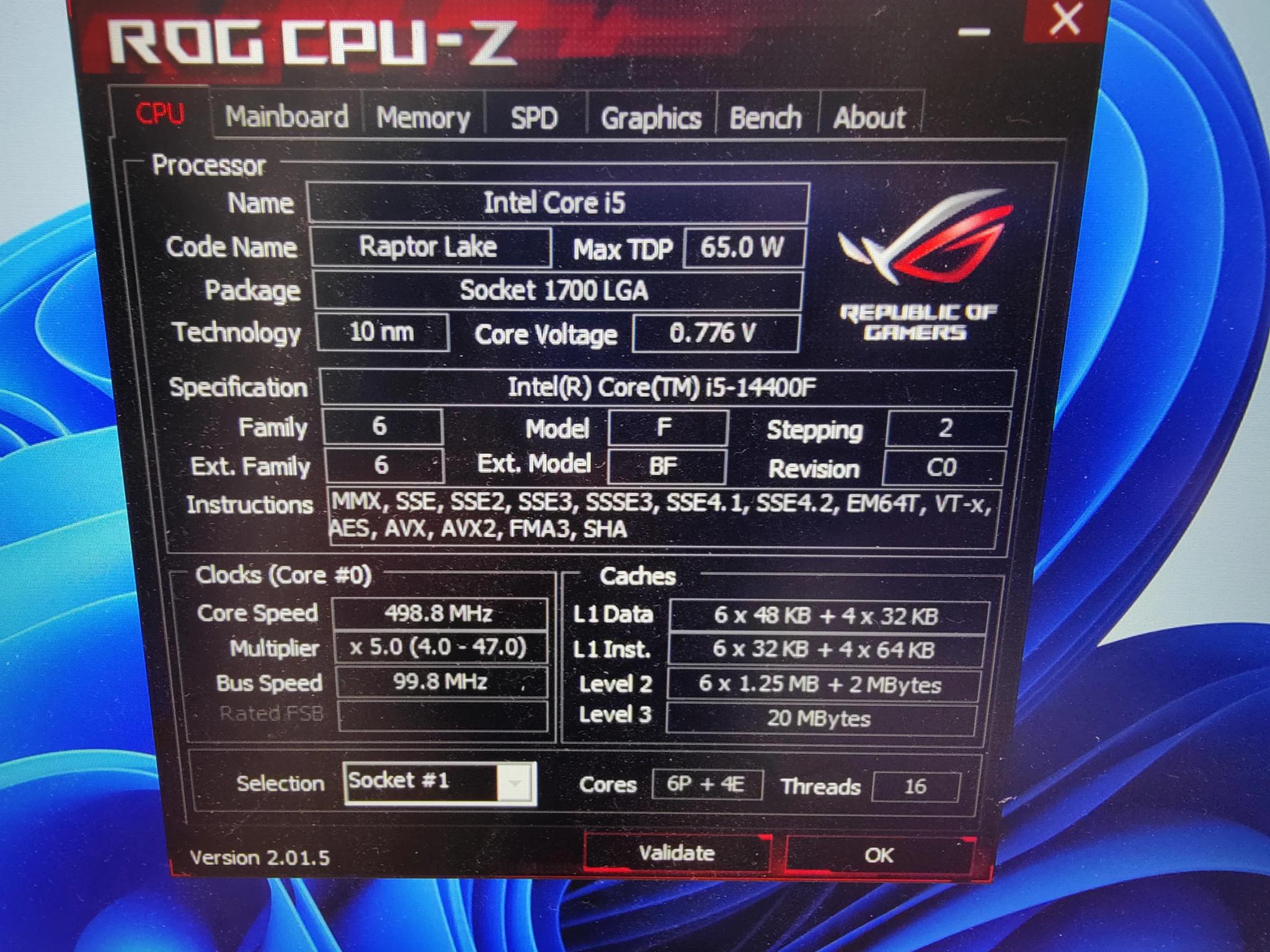 MSI B760 Gaming wifi - Intel 14400F CPU