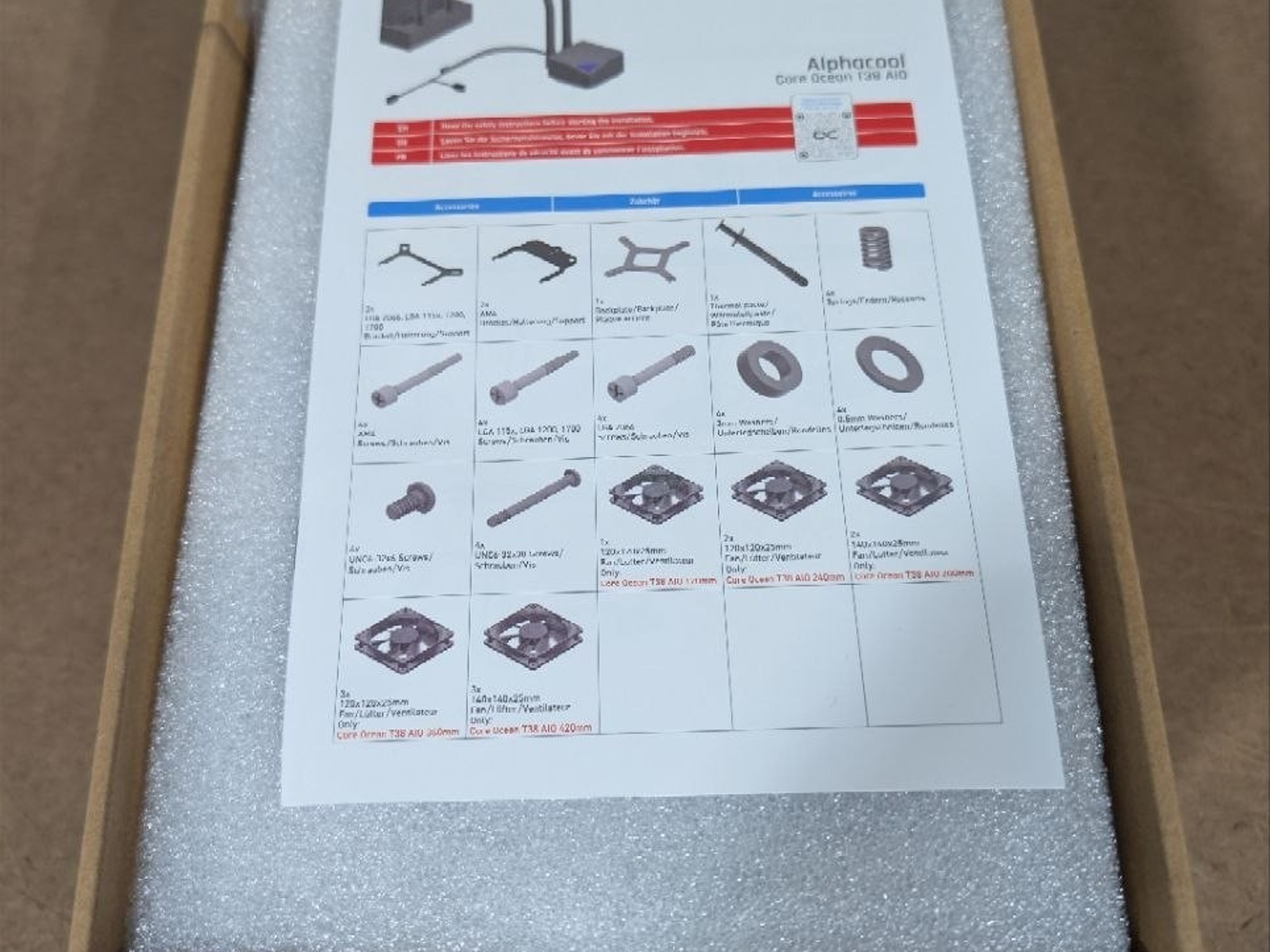 Alphacool Core Ocean T38 AIO, 120mm Radiator (13050)