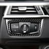 Carbon Fiber Headlight Control Decorative Sticker for BMW 3 Series (2013-2017)