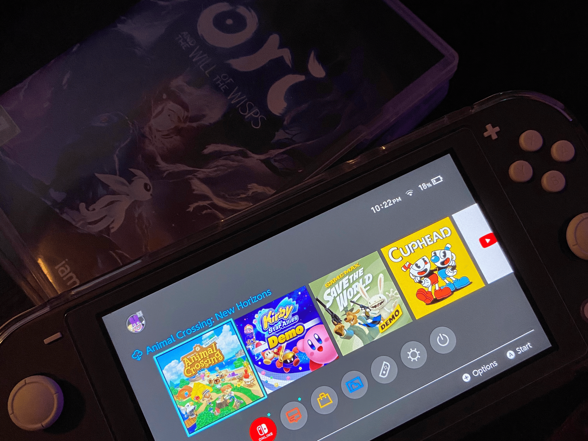 Nintendo Switch Lite (Gray)/w two Games 