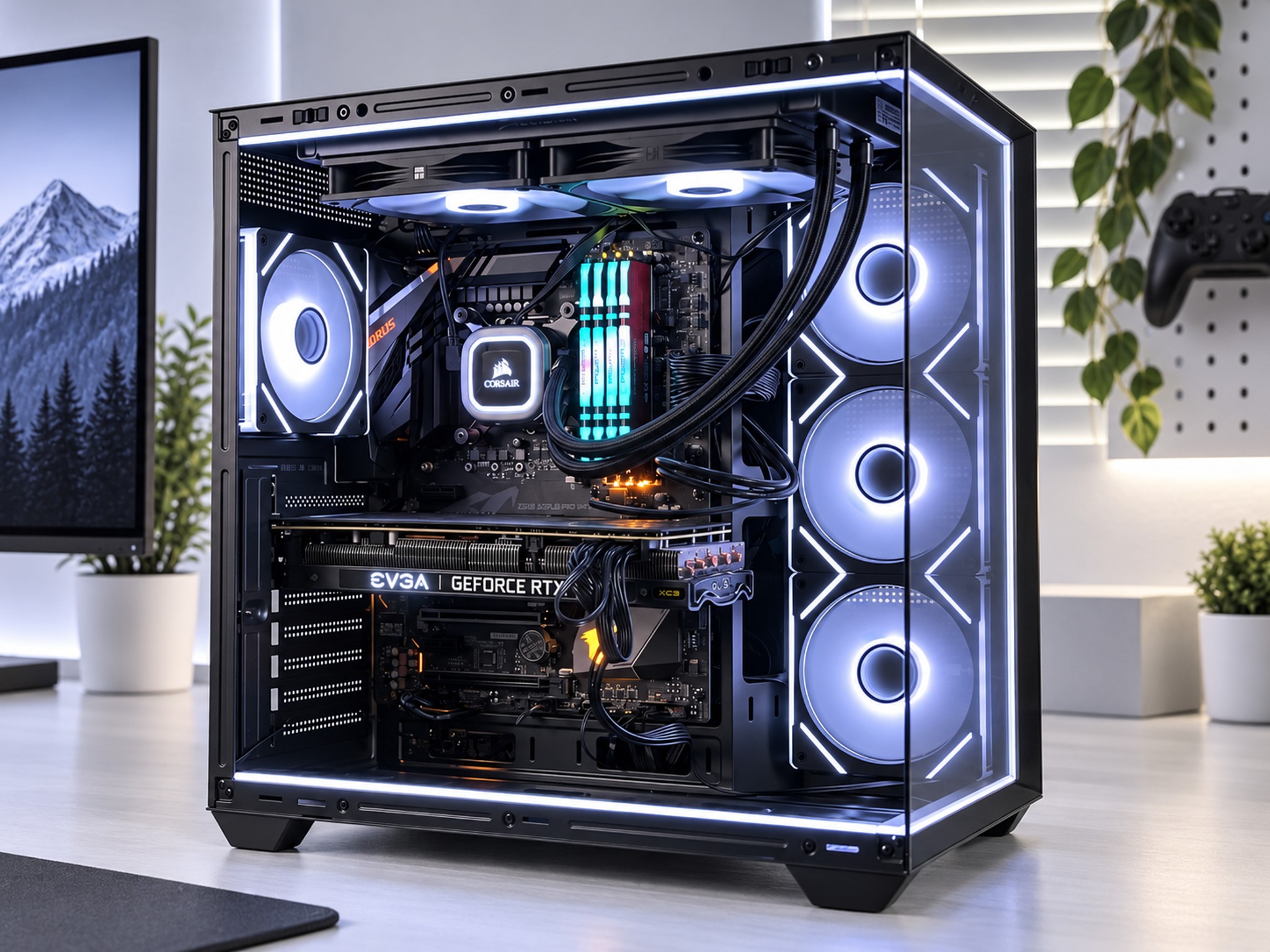 ❄️ FROST Gaming PC | RTX 3070 | i9-9900K | 32GB RAM | 1TB NVME | WiFi & BT | FREE SHIP