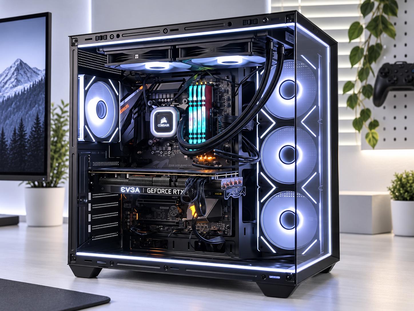 ❄️ FROST Gaming PC | RTX 3070 | i9-9900K | 32GB RAM | 1TB NVME | WiFi & BT | FREE SHIP