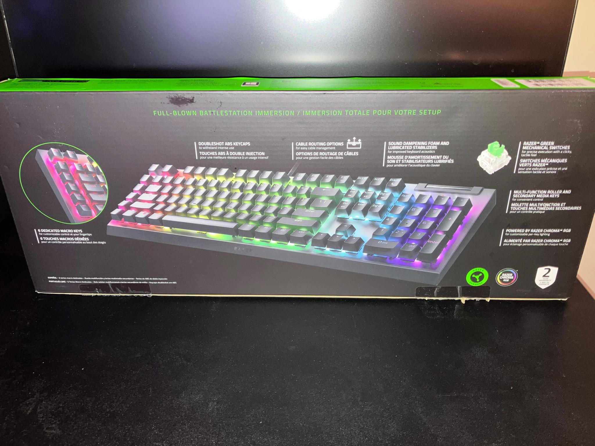Razer BlackWidow V4 X - Green Switch