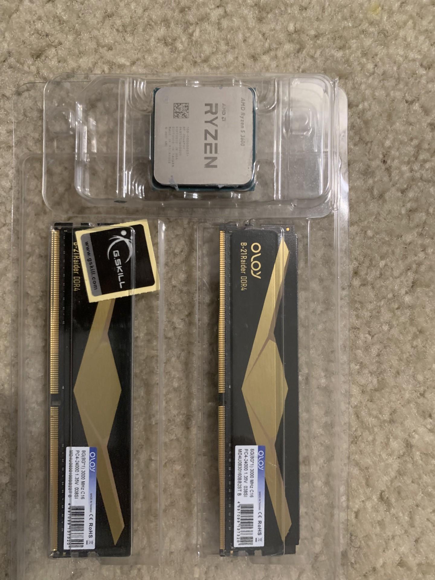 Ryzen 5 3600 w/ 16GB DDR4 RAM