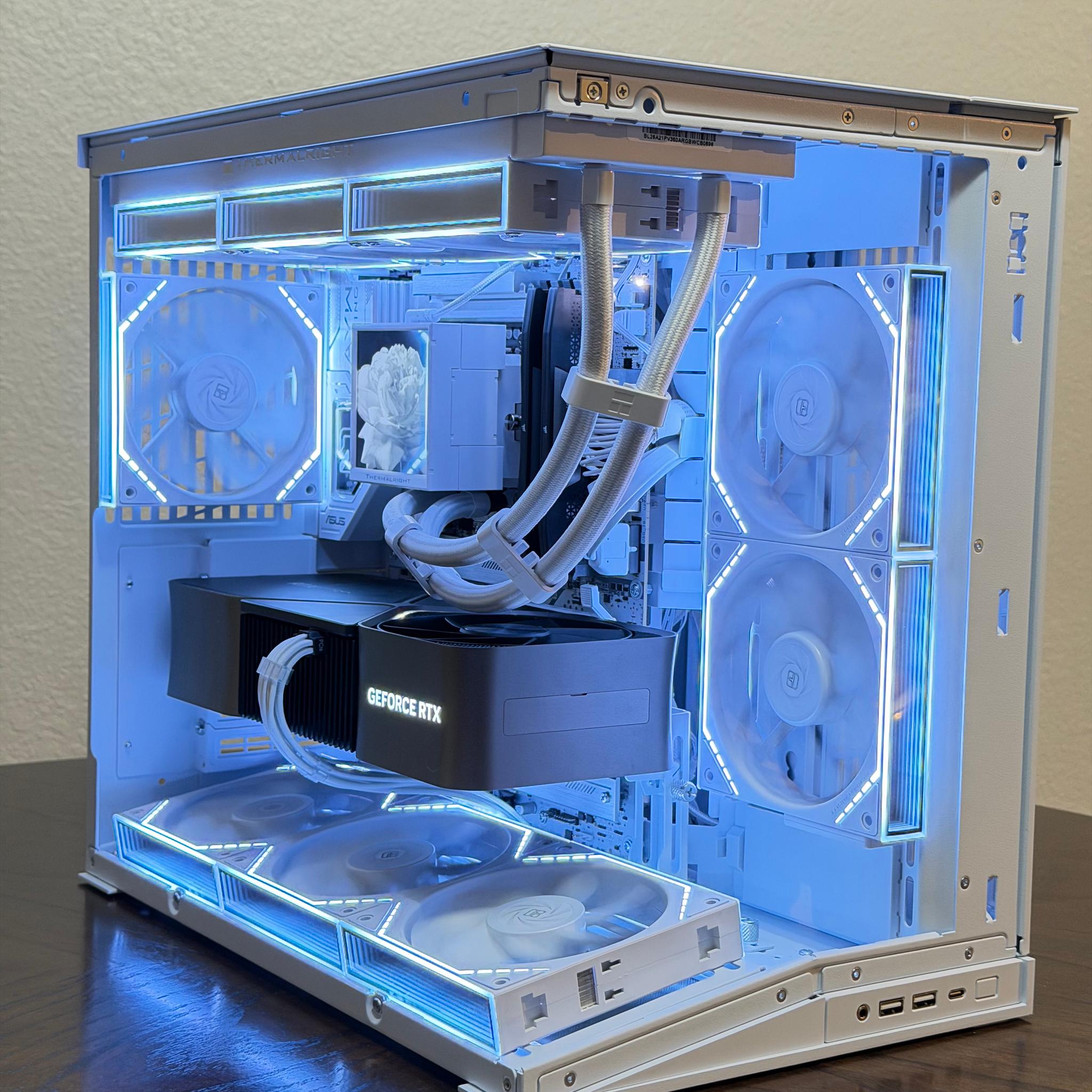 Premium White Gaming PC - RTX 4080 FE 16GB | Ultra 7 265K (20 Cores) | 32GB DDR5 | 2TB Gen4 NVMe SSD