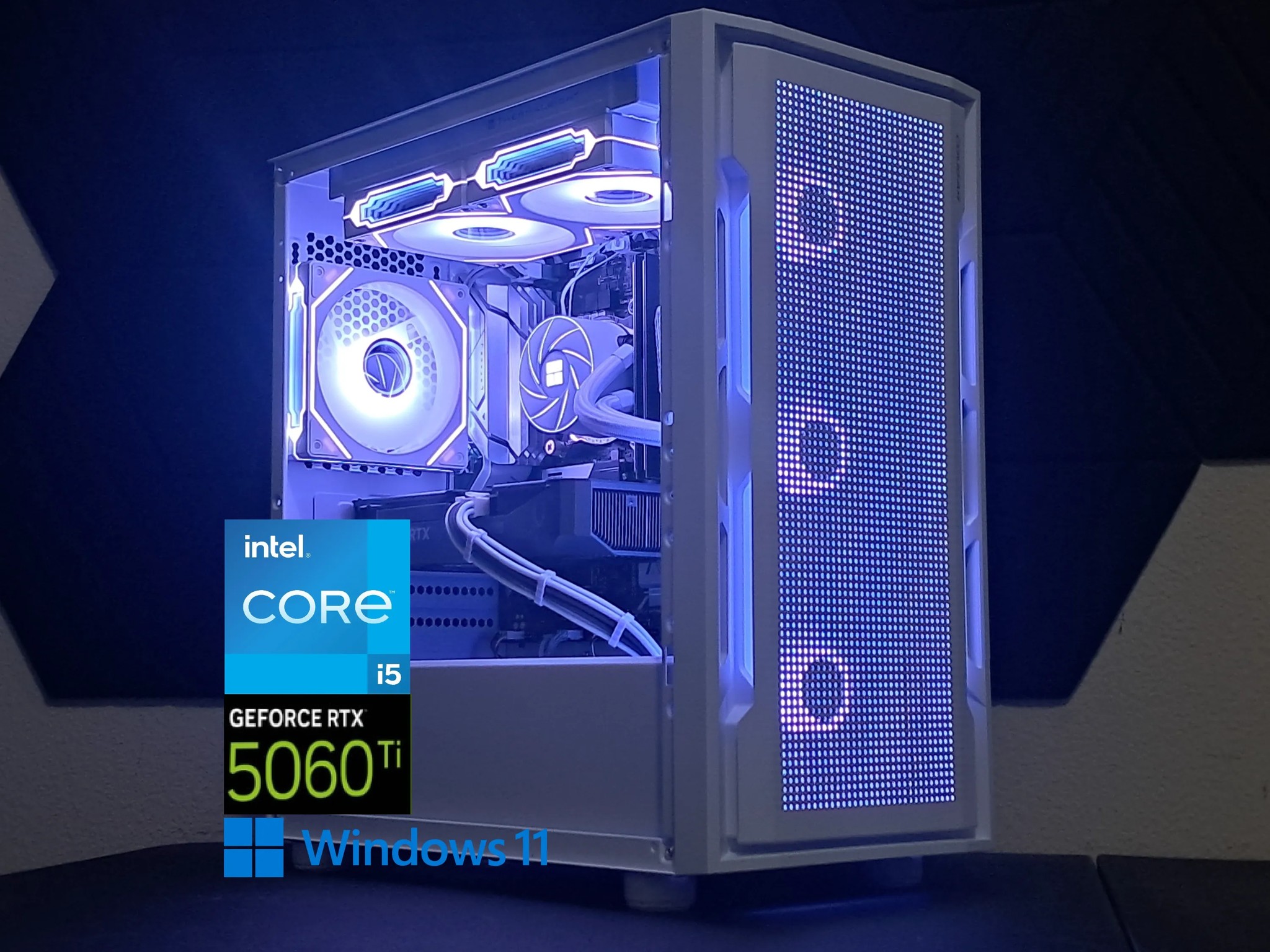 ❄️Icy Blue❄️RTX 5060 Ti 16GB | Core i5-14600K | 32GB DDR4 | 1TB SSD | Gaming/Streaming