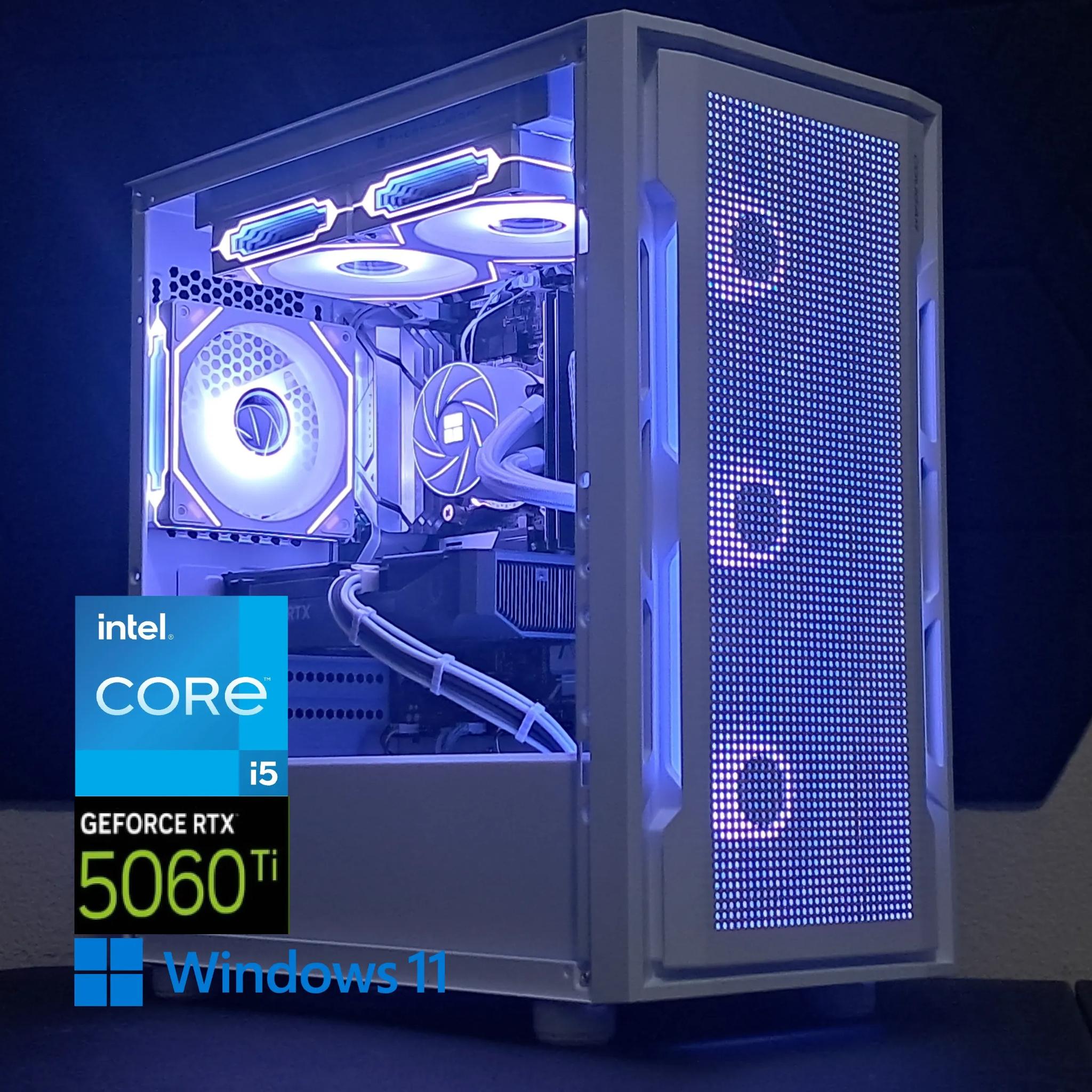 ❄️Icy Blue❄️RTX 5060 Ti 16GB | Core i5-14600K | 32GB DDR4 | 1TB SSD | Gaming/Streaming