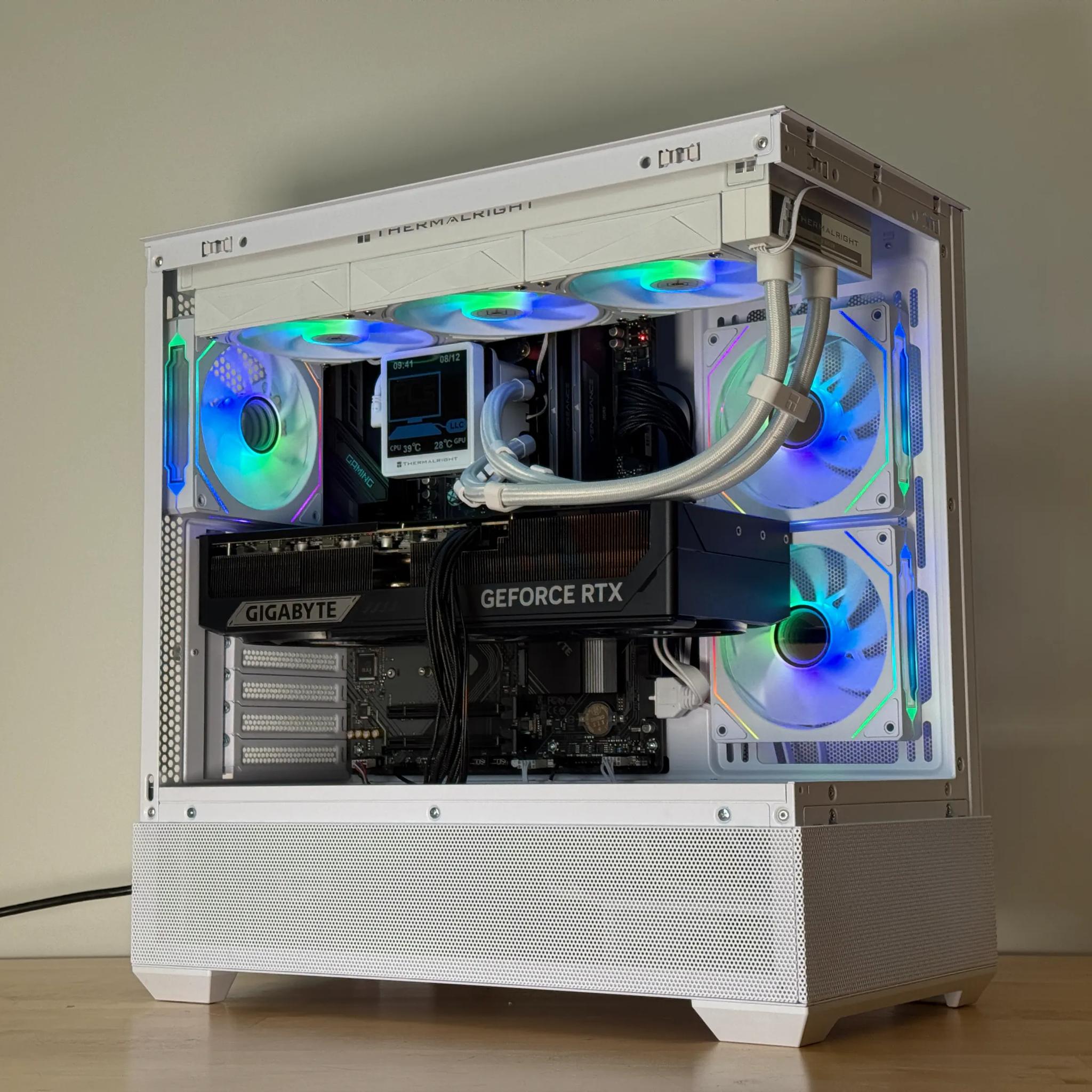 RTX 5090 Ryzen 7 9800x3d Gaming PC 4TB SSD 96GB DDR4
